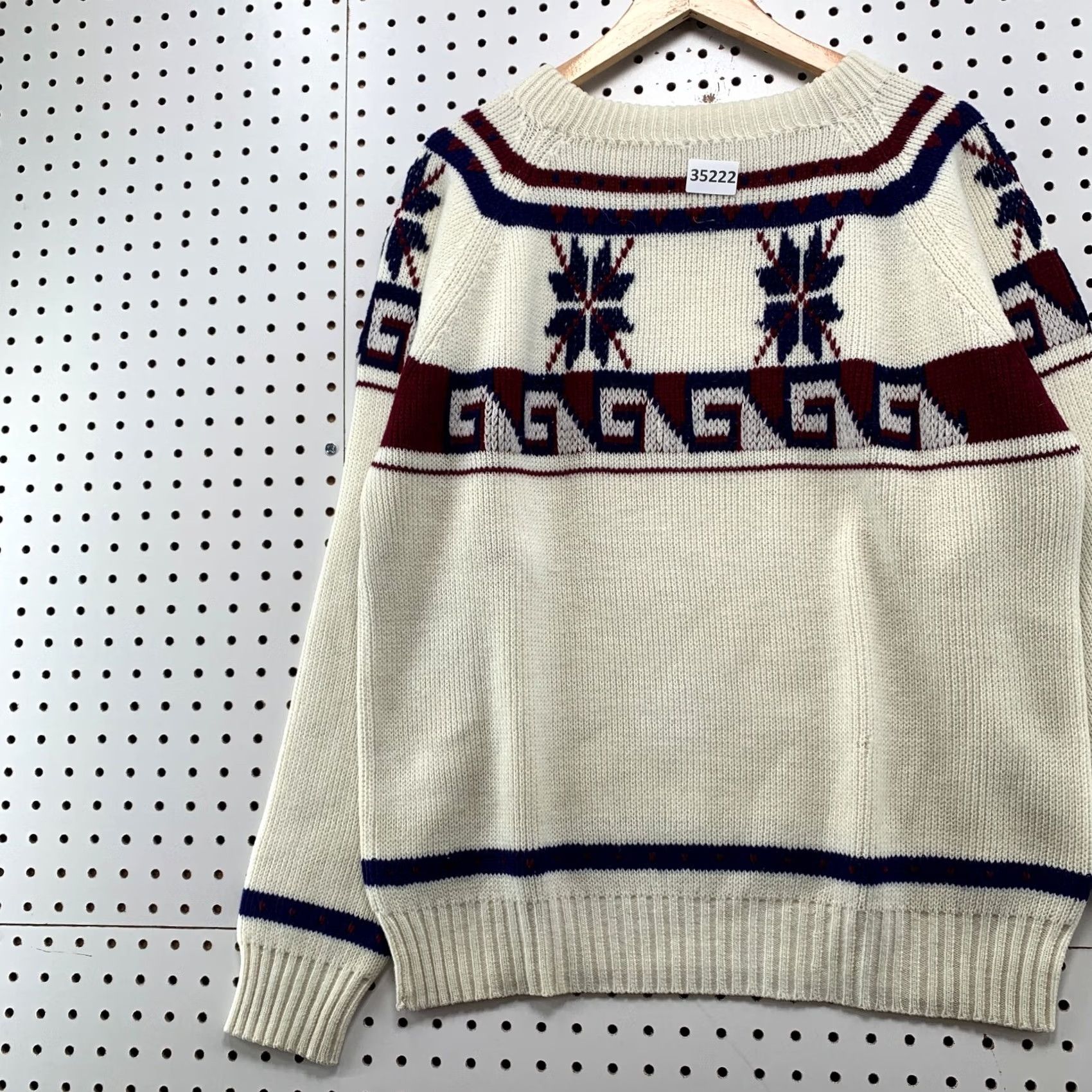 Vintage VINTAGE Richman Brothers Knit Sweater FITS Size Large Men XL Icelandic USA 23x26 Size US L / EU 52-54 / 3 - 3 Thumbnail