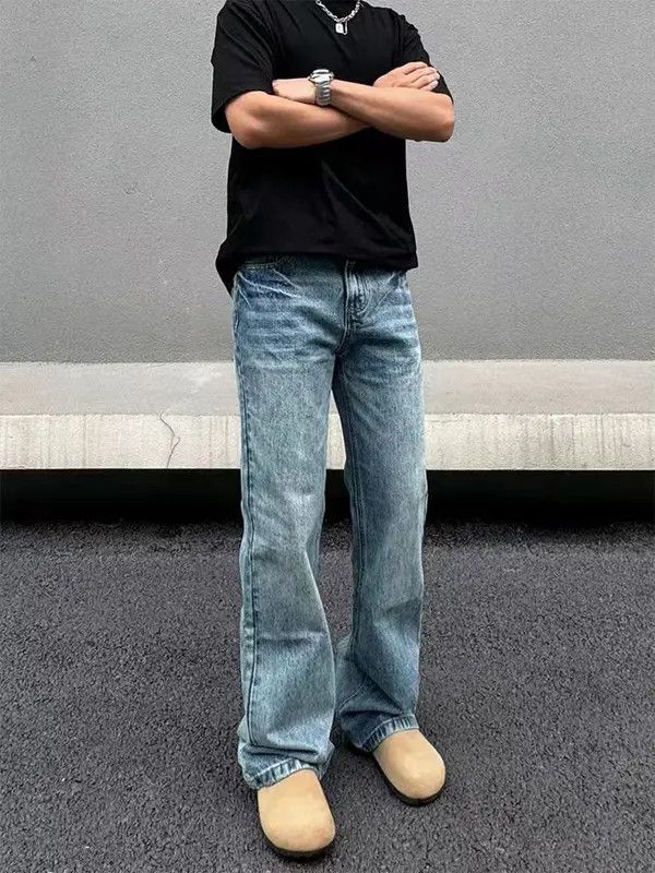 Japanese Brand High Street Micro Flare Vintage Y2K Straight Leg Jeans Size US 34 / EU 50 - 4 Thumbnail