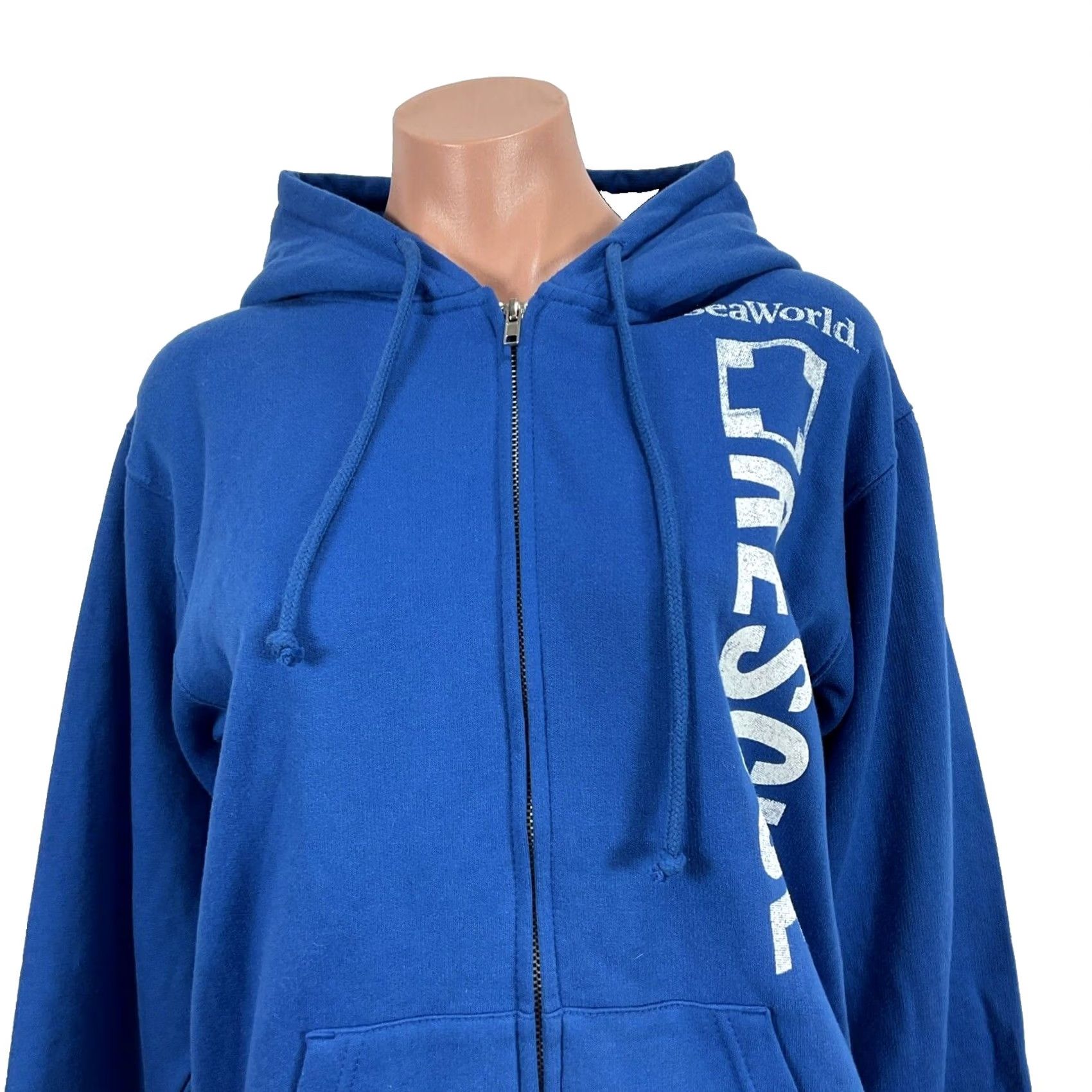 Vintage Sea World Rescue Official Park Hoodie Sweatshirt Men’s Small Blue NWT New Size US S / EU 44-46 / 1 - 3 Thumbnail