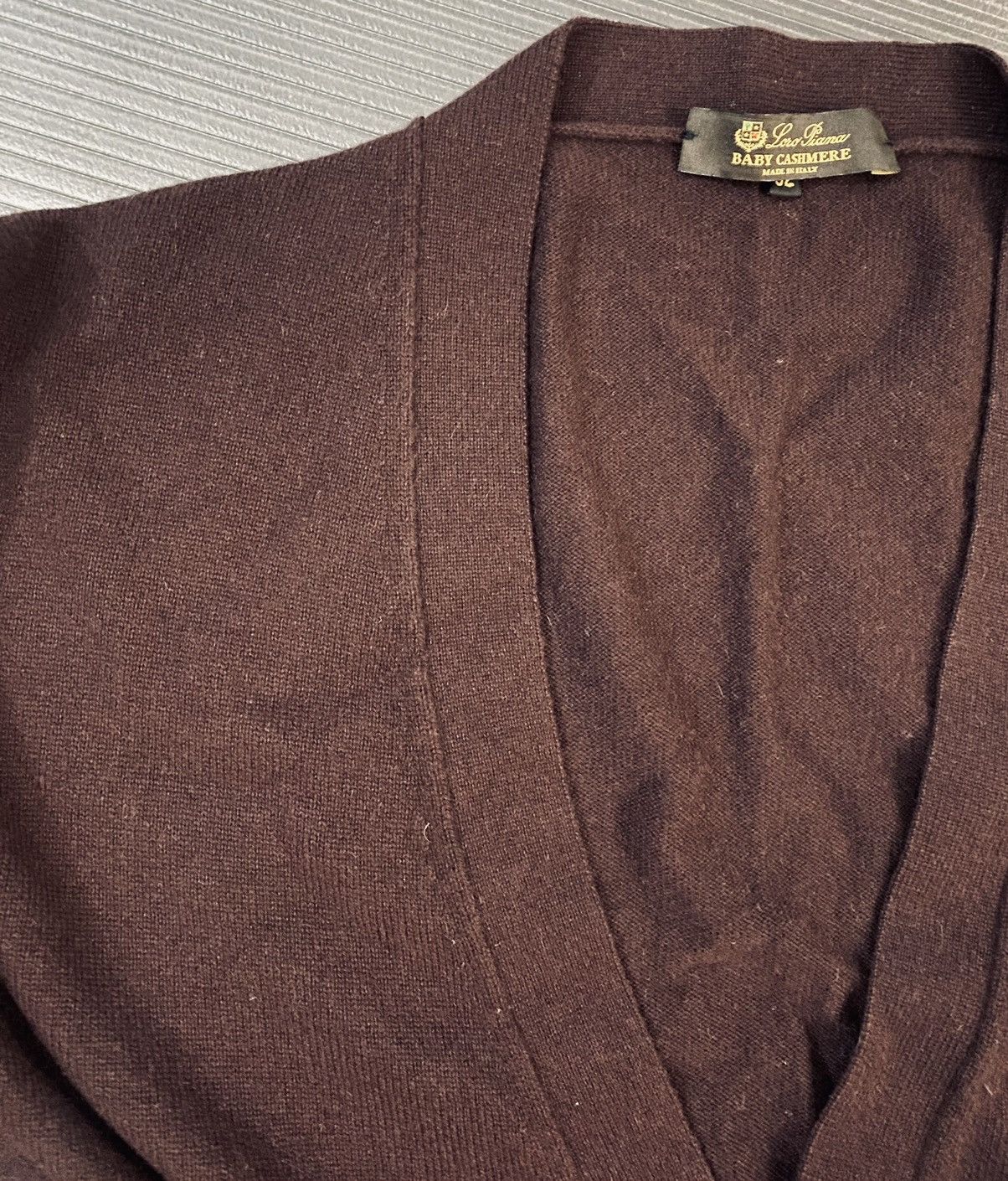 Loro Piana Loro Piana 🇮🇹 Merlot Baby Cashmere Cardigan Sweater 52 Size US L / EU 52-54 / 3 - 4 Thumbnail