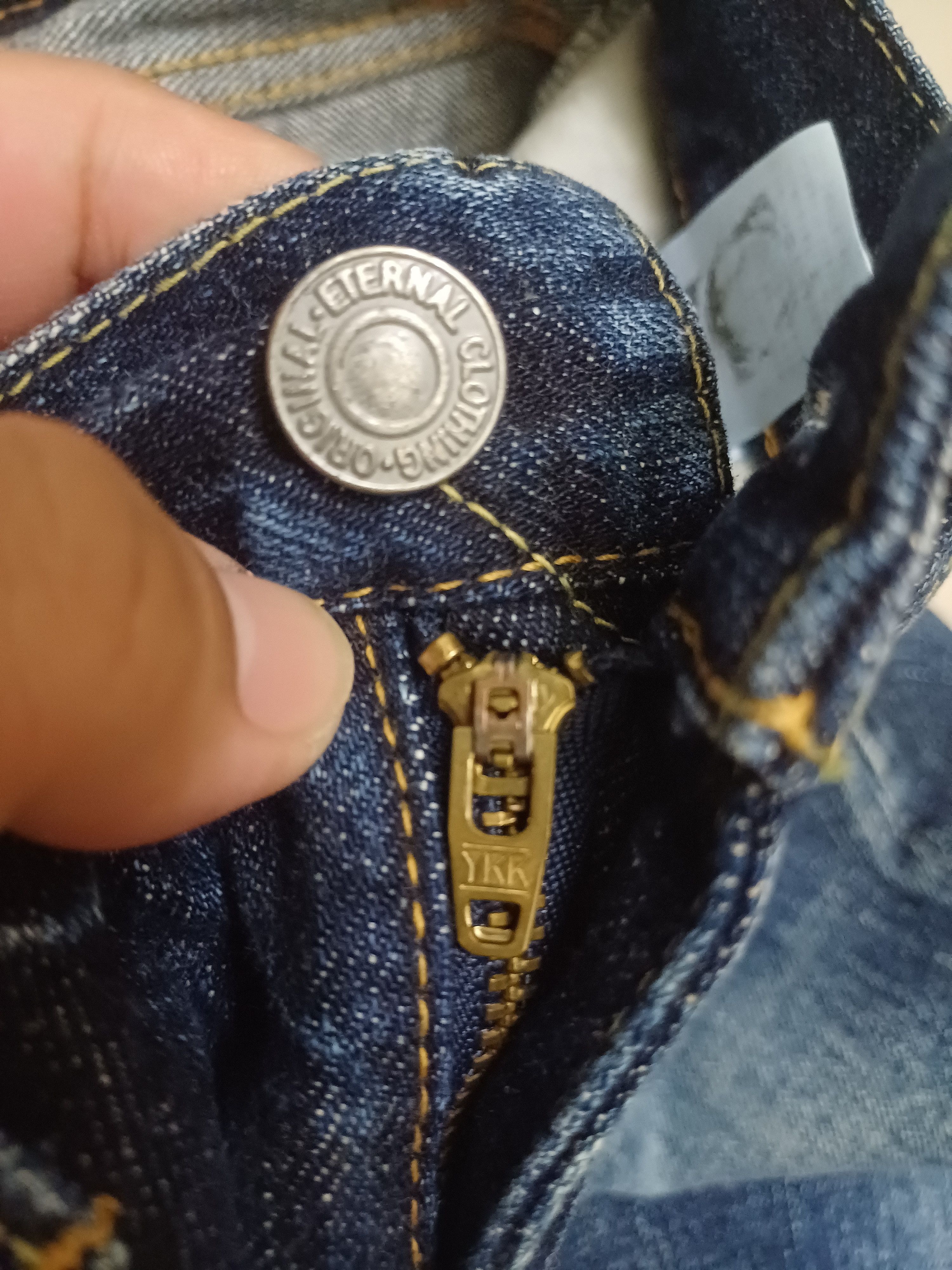 Japanese Brand Nice Jeans Deep Blue by Eternal Clothing Size 28" / US 6 / IT 42 - 8 Thumbnail