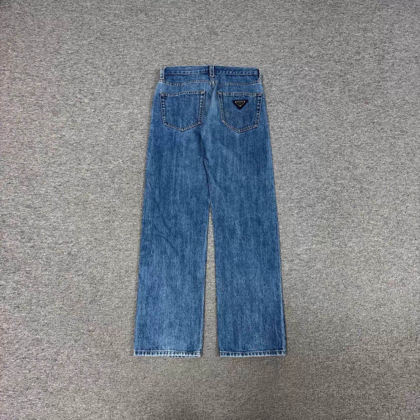 Prada Prada Triangle Logo Vintage Wash Blue Jeans 30 New with Tags Size 30" / US 8 / IT 44 - 1 Thumbnail