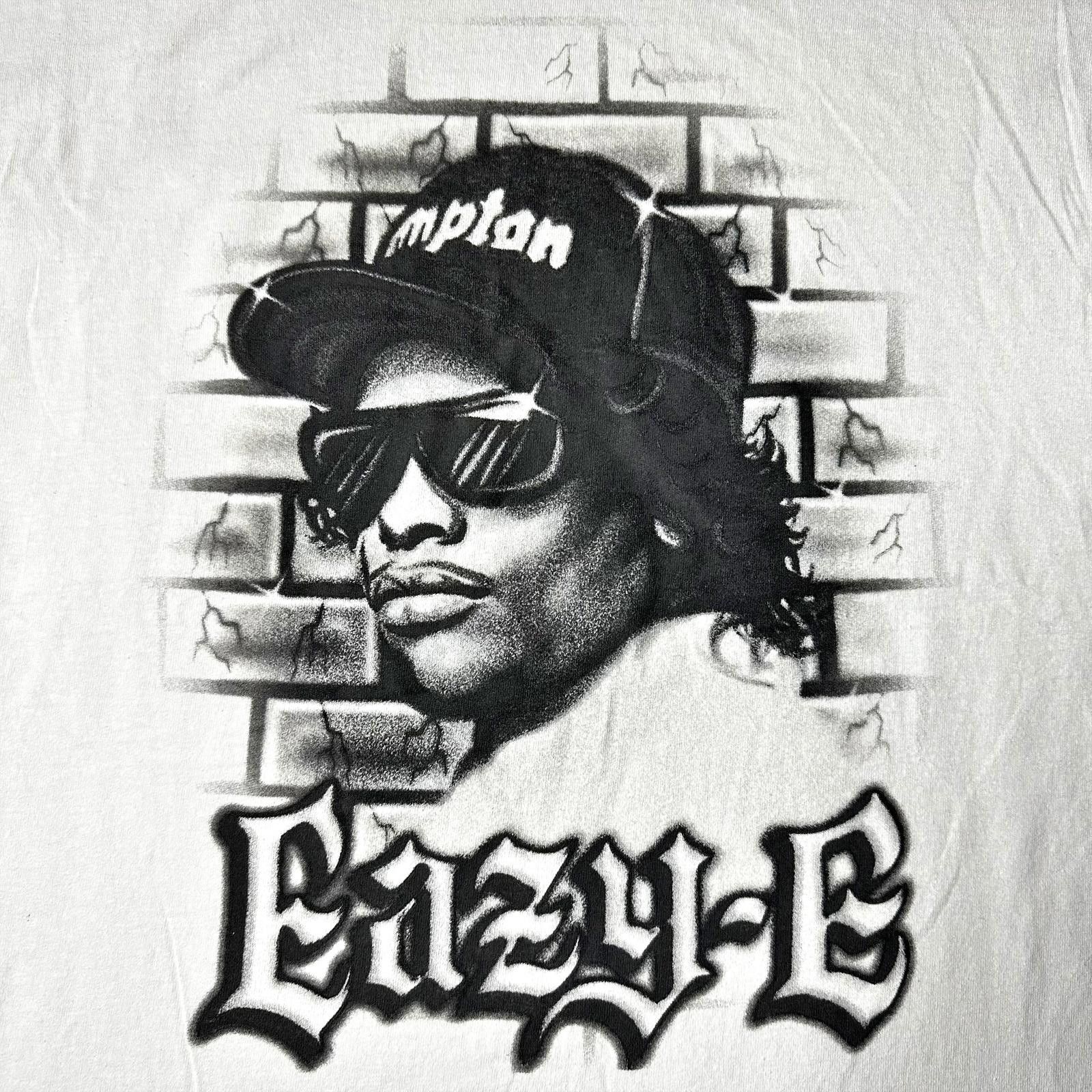 Rap Tees NWOT Eazy-E Airbrush Graphic T-Shirt Hip Hop Legend Mens L Size US L / EU 52-54 / 3 - 3 Thumbnail