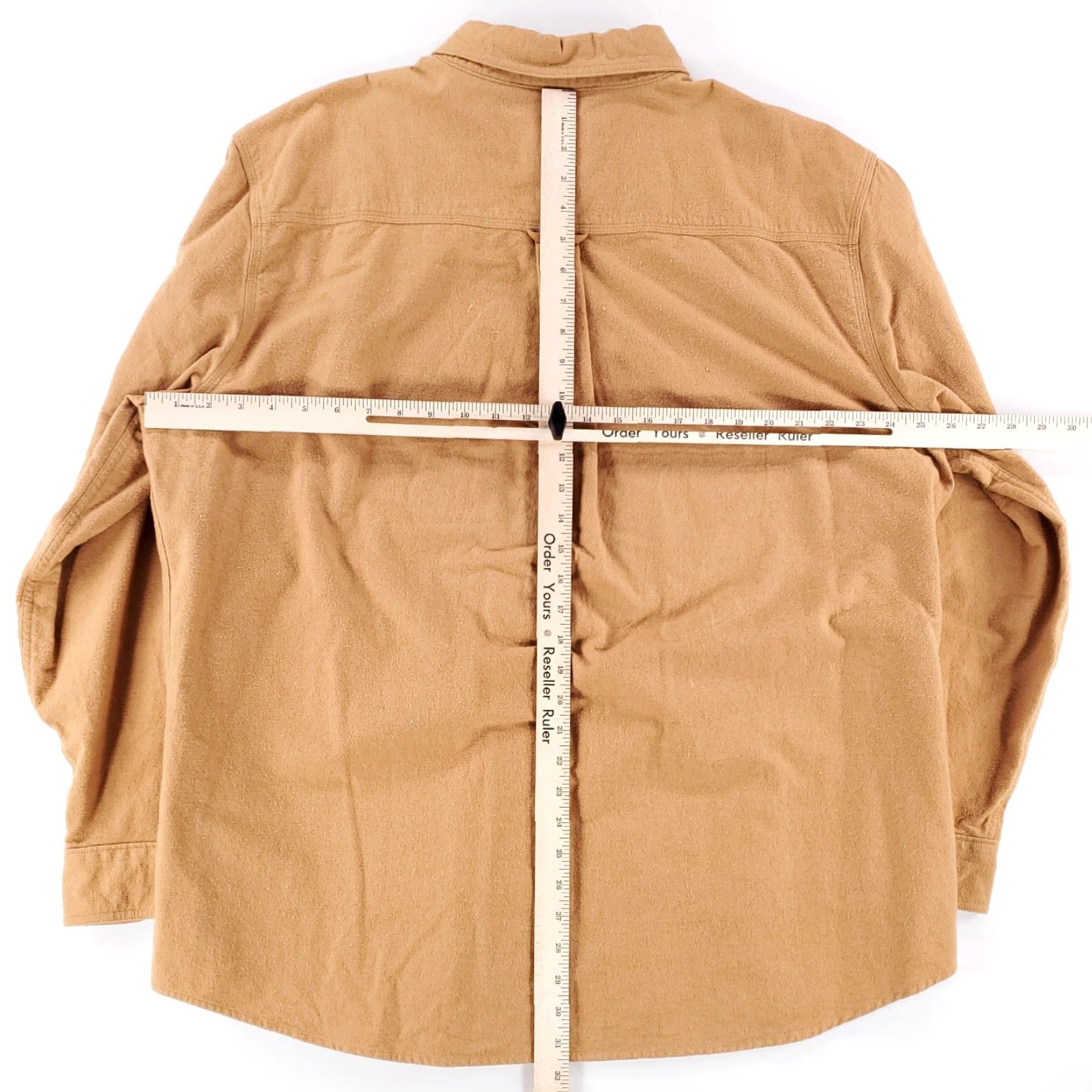 Vintage Woolrich Shirt Long Sleeve Button-Down Flannel Chamois Brown Tan Mens XL Size US XL / EU 56 / 4 - 5 Thumbnail