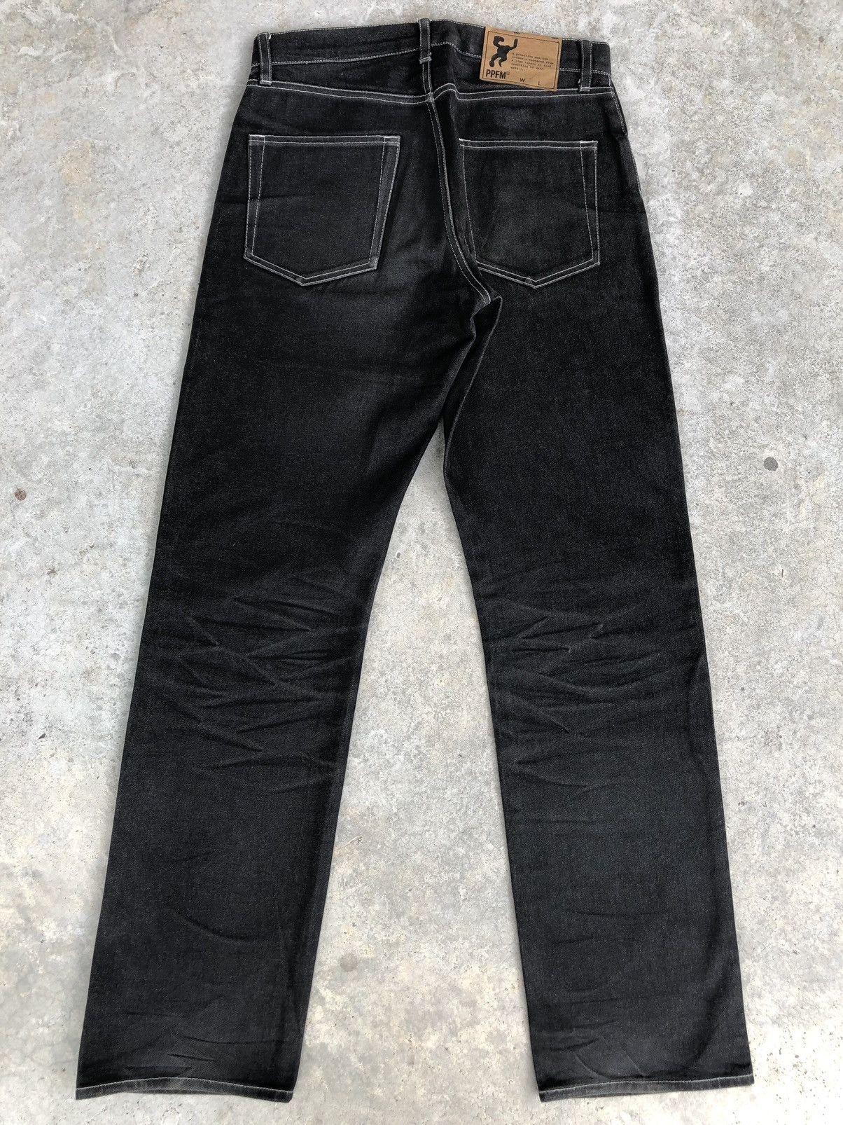 PPFM PPFM Distressed Jeans Straight Fit Jeans Size US 32 / EU 48 - 2 Thumbnail