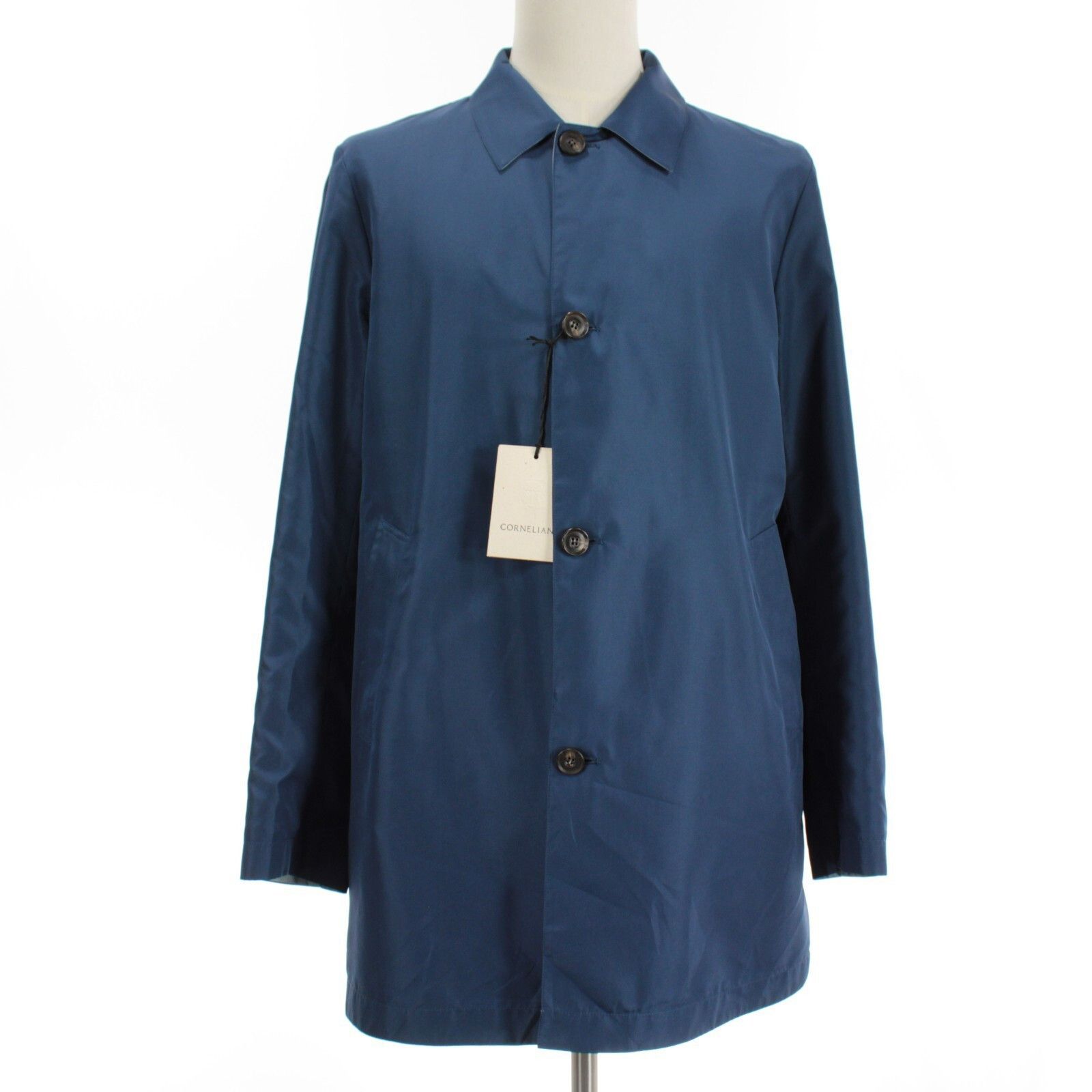 Corneliani Corneliani Jacket Size M US In Blue Polyester Size US M / EU 48-50 / 2 - 1 Thumbnail
