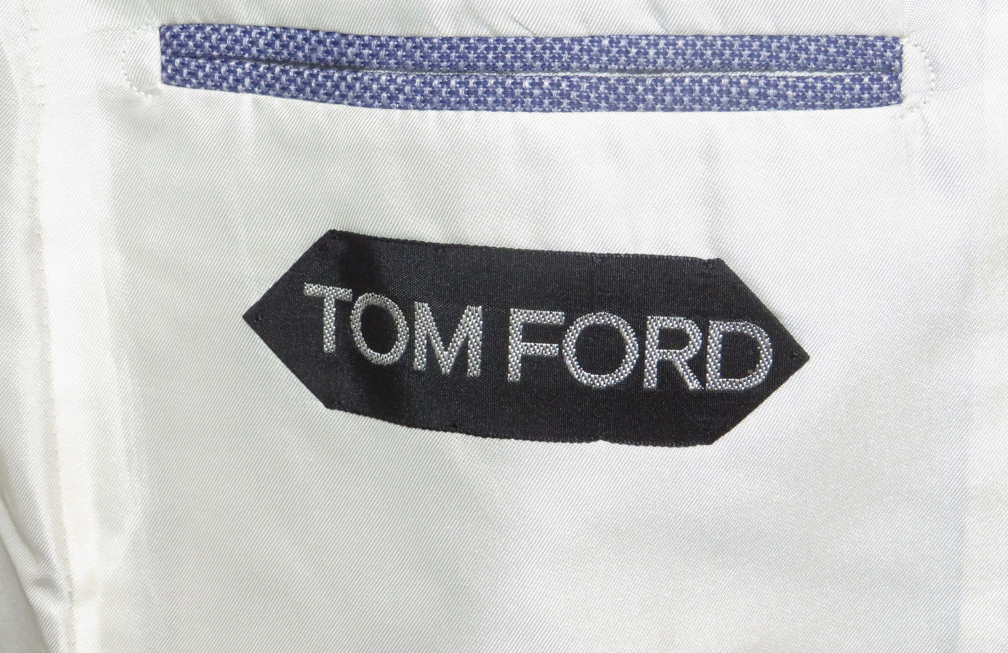 Tom Ford Base S Purple Weave Silk Blend Two Button Blazer 38R NWT Size 38R - 12 Thumbnail