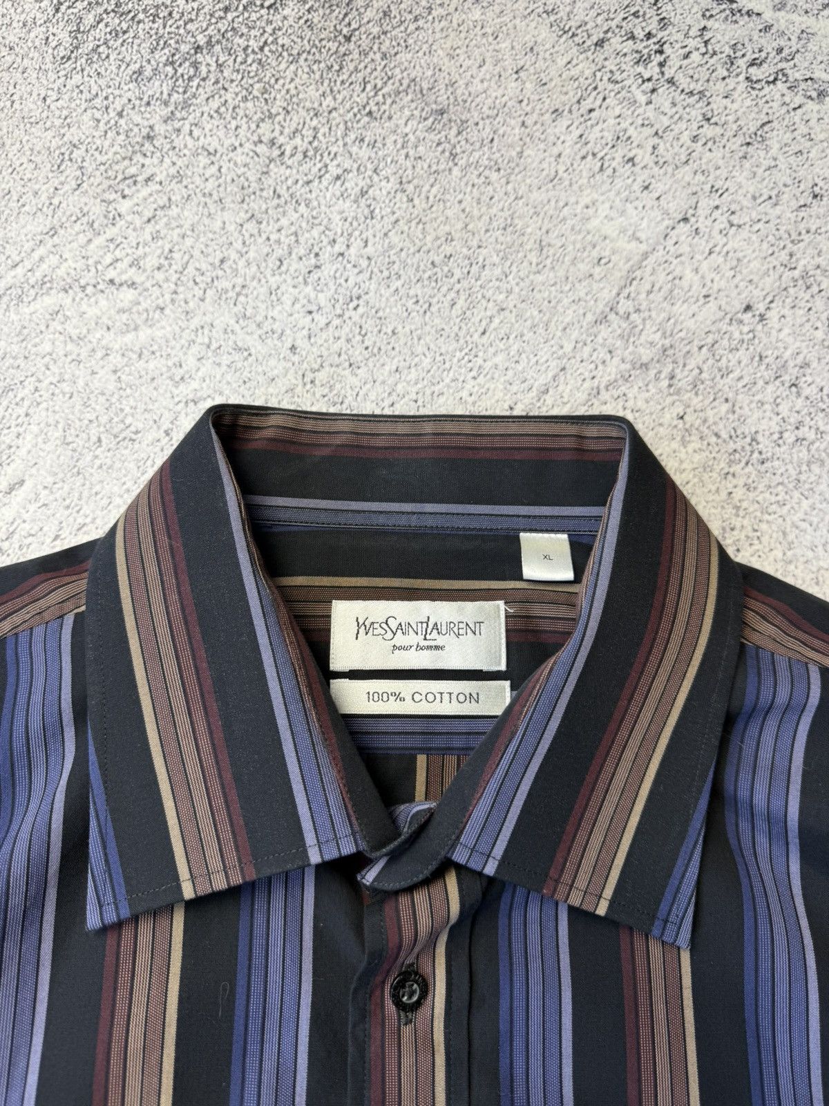 Vintage Yves Saint Laurent Classic Wedding Shirt with Cufflinks Size US XL / EU 56 / 4 - 12 Thumbnail
