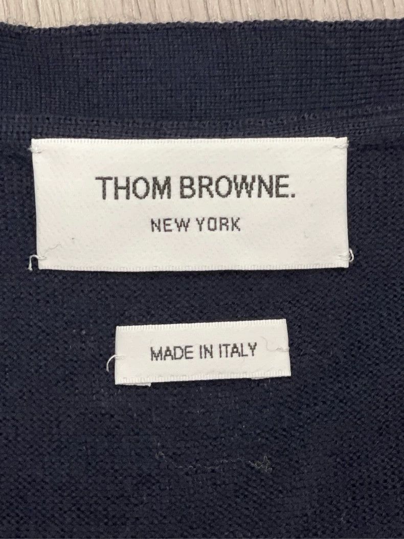 Thom Browne Thom browne Size 2 Dark blue slanted stripe four-stripe sh Size M / US 6-8 / IT 42-44 - 5 Thumbnail
