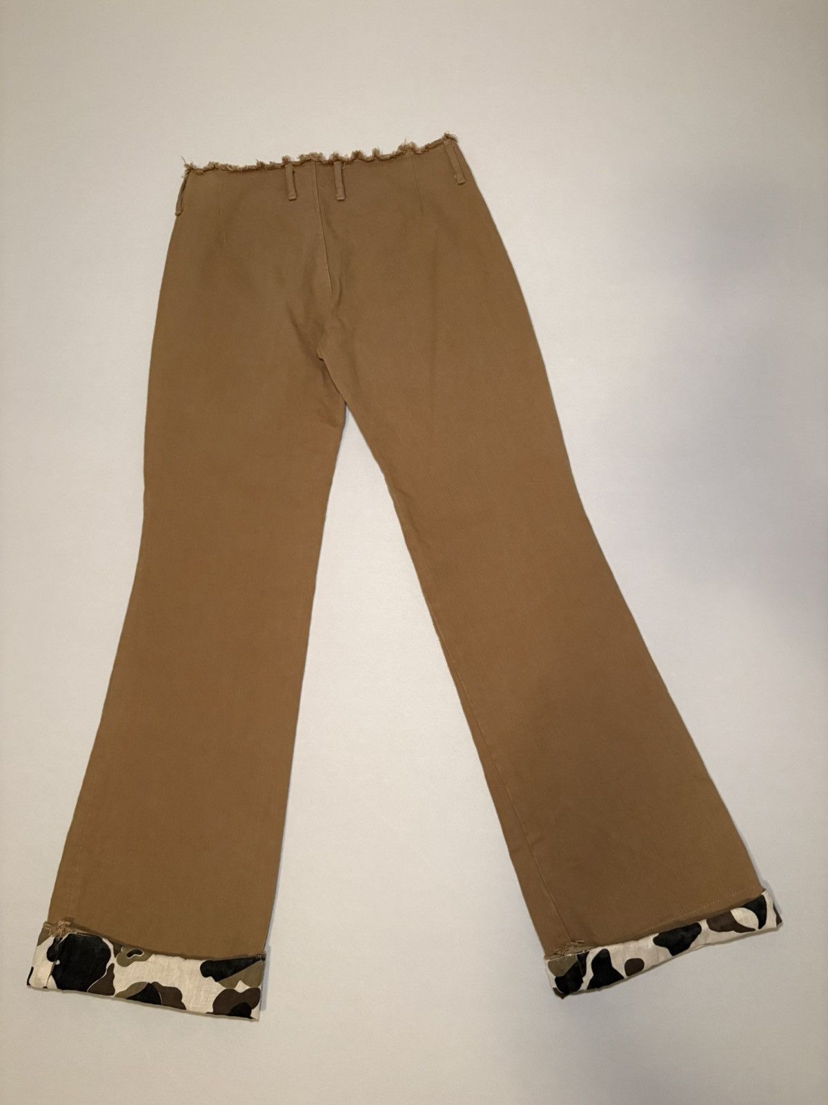 Kapital Kapital 00s Cut Off “Suspender” Low Waisted Khakis Size 25" / US 0 / IT 36 - 2 Thumbnail