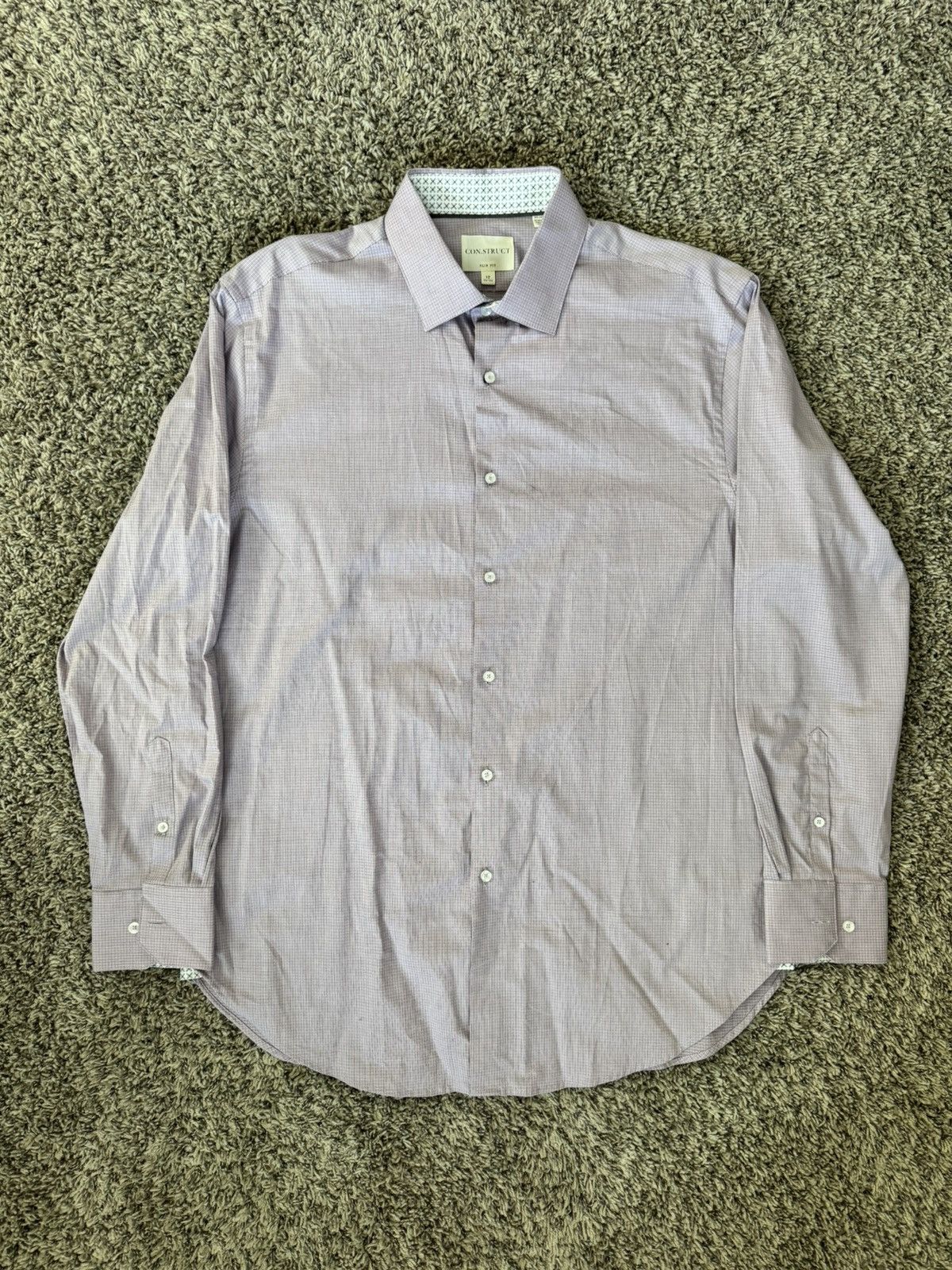 Other Construct Tattersall Check Dress Shirt Size 42L - 1 Thumbnail