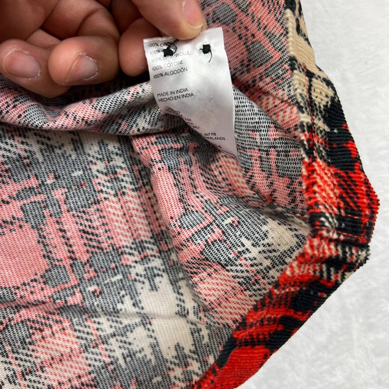 Bdg BDG Shirt Mens Red Large Plaid Corduroy Button Down Size US L / EU 52-54 / 3 - 7 Thumbnail