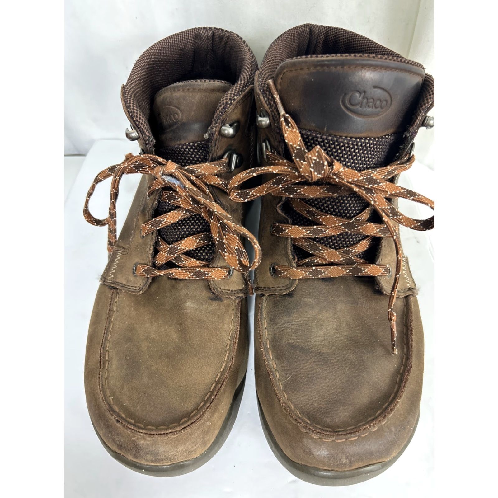 Chaco Chaco Boots Men’s Size 10 Brown Leather Waterproof Hiking J105145 Chukka Ankle Lace Up Solid Logo Outdoors Boots Mens Size US 10 / EU 43 - 5 Thumbnail