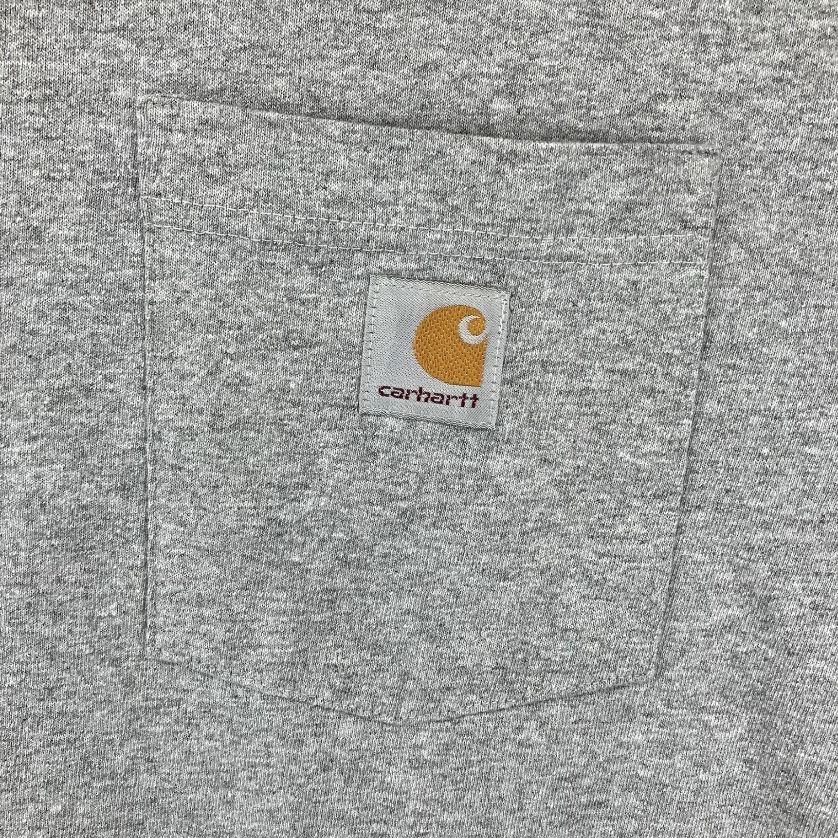 Carhartt Carhartt T-Shirt Mens Heather Gray Medium Short Sleeve Crew Neck Pocket Logo Classic Outdoor Size US M / EU 48-50 / 2 - 4 Thumbnail