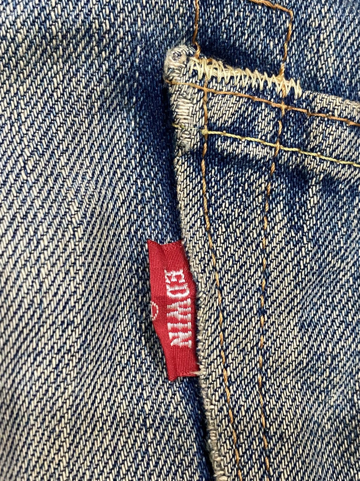 Edwin Vintage EDWIN Distressed Blue Jeans Size US 39 - 17 Thumbnail