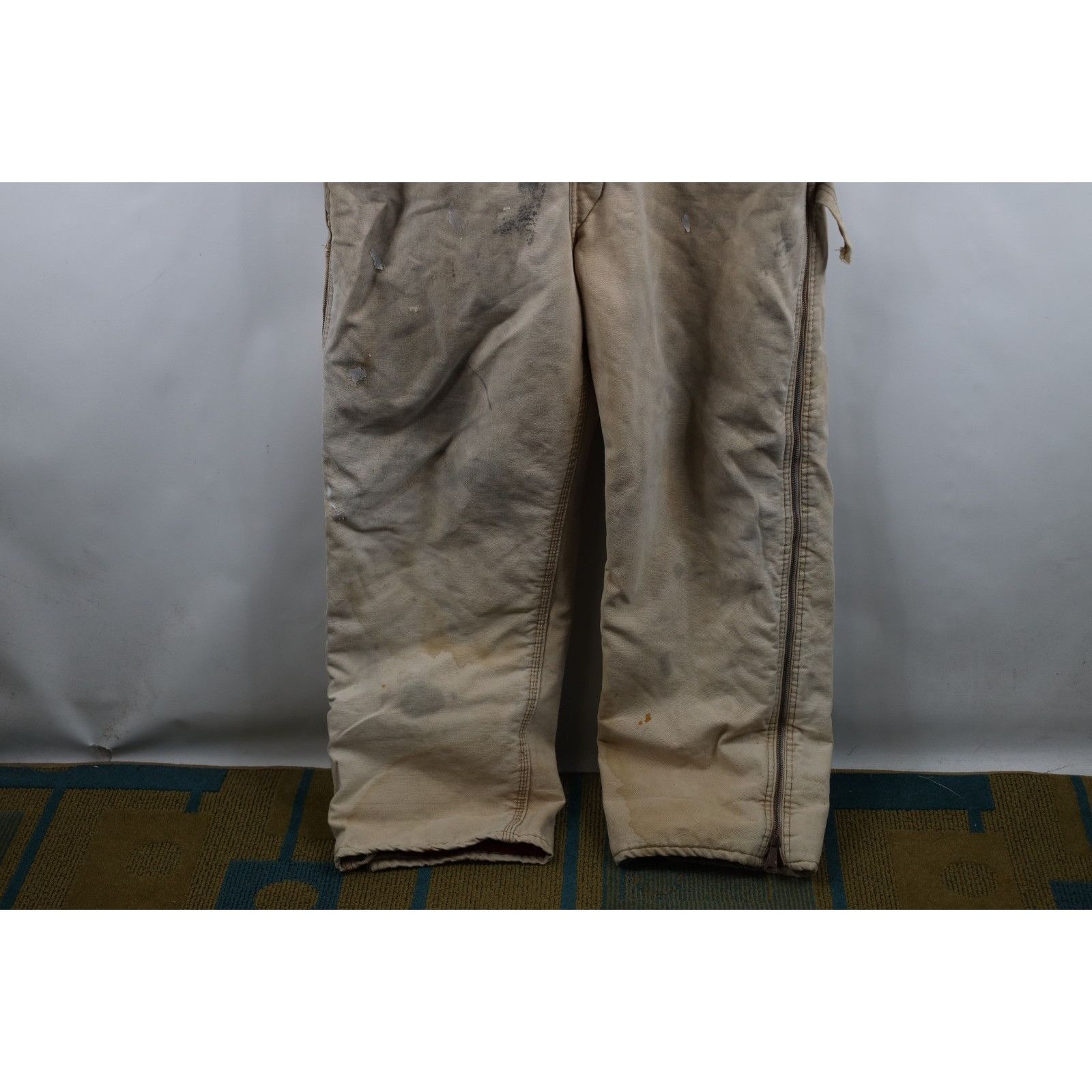 Carhartt Vintage 80s Carhartt Thrashed Quilted Canvas Coveralls Size US 40 / EU 56 - 4 Thumbnail