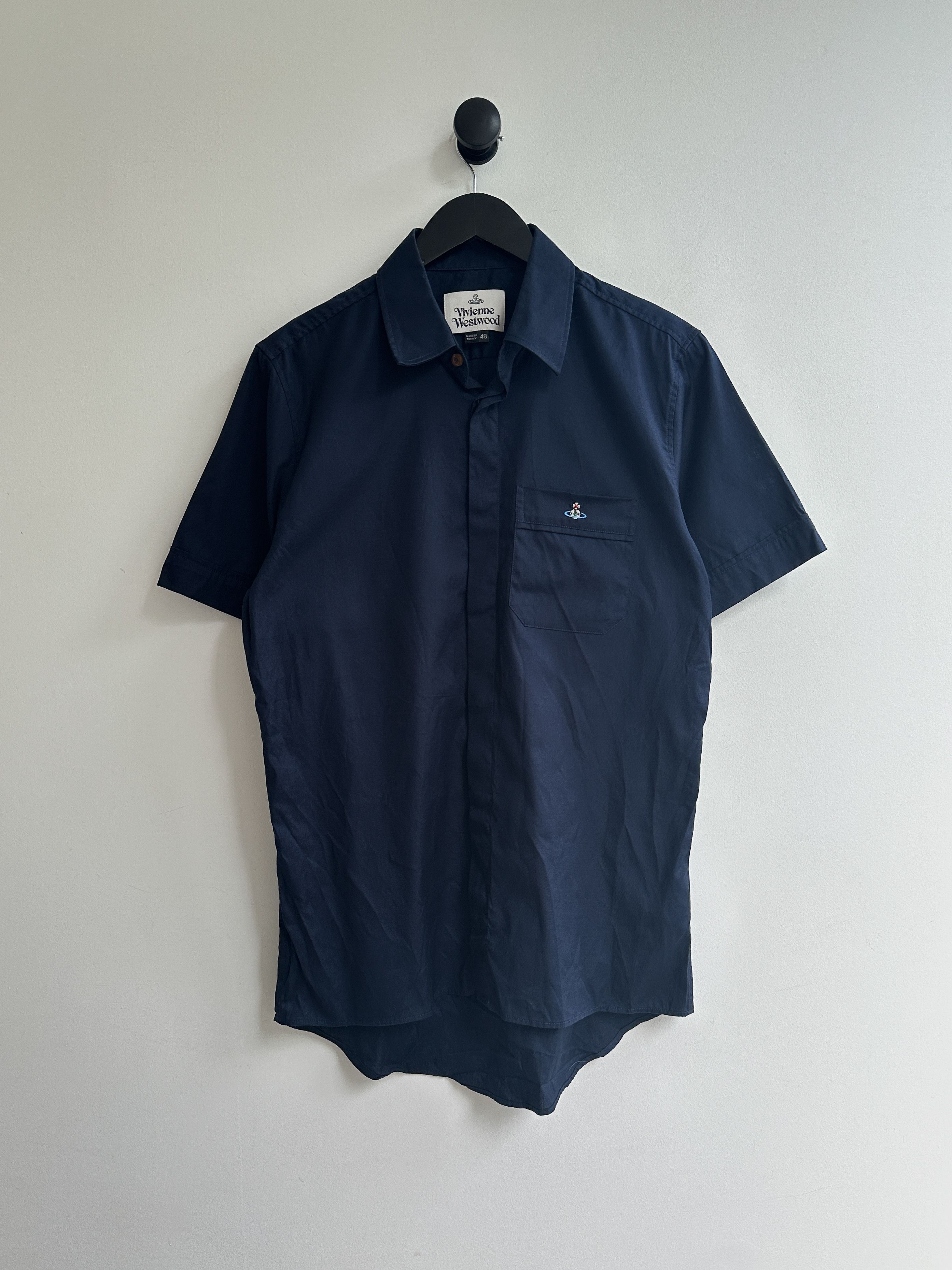 Vivienne Westwood Navy Short Sleeve Shirt