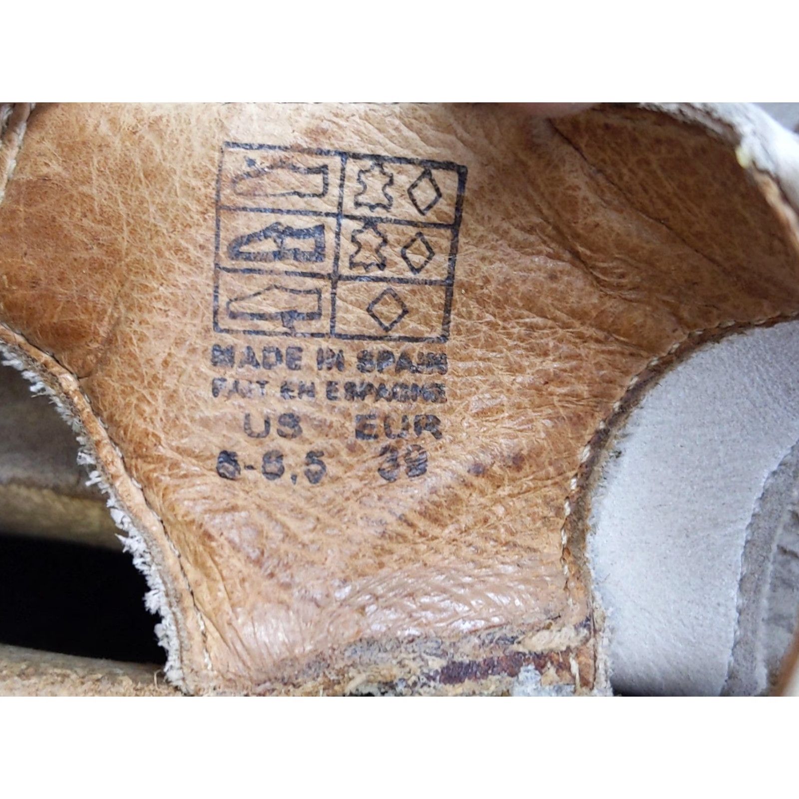 Taos VINTAGE? Taos Trulie Sandals Womens 8-8.5 Beige Cork Wedge Braided Leather Comfort Strappy Hook & Loop Adjustable Cushion Footbed Womens Shoes Size US 9 / IT 39 - 7 Thumbnail