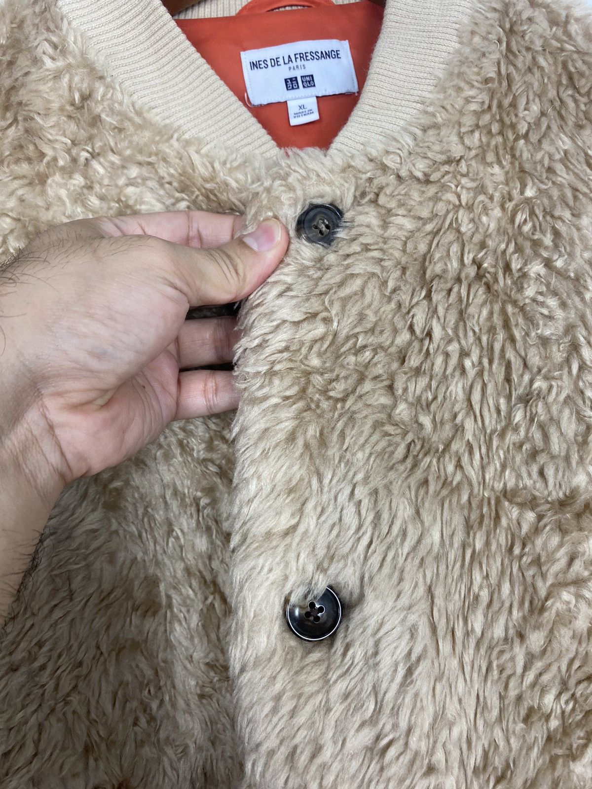 Japanese Brand Rare‼️ Ines De La Fressange Paris X Uniqlo Deep Pile Jacket Size L / US 10 / IT 46 - 8 Thumbnail