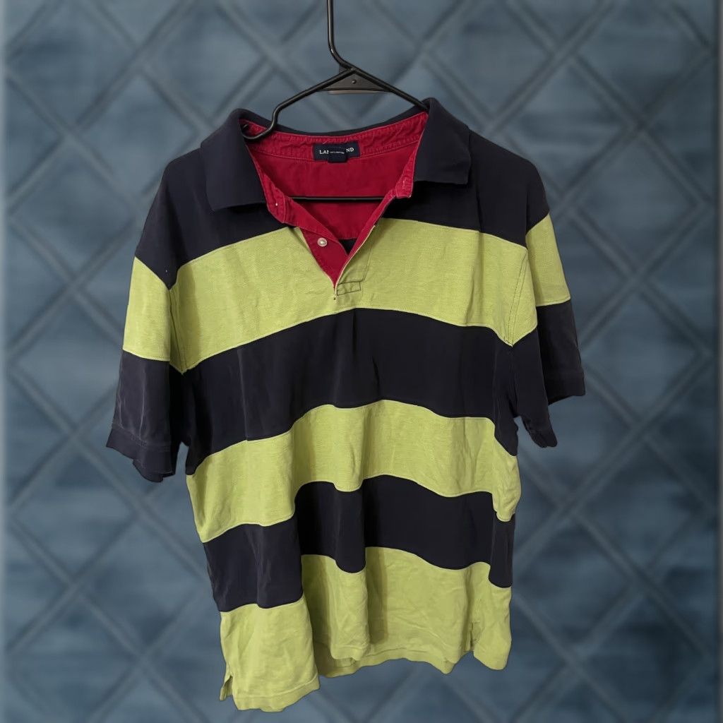 Lands' End Lands End Shirt Mens XL Baumwolle Cotton Green Striped Polo Preppy Size US XL / EU 56 / 4 - 1 Thumbnail