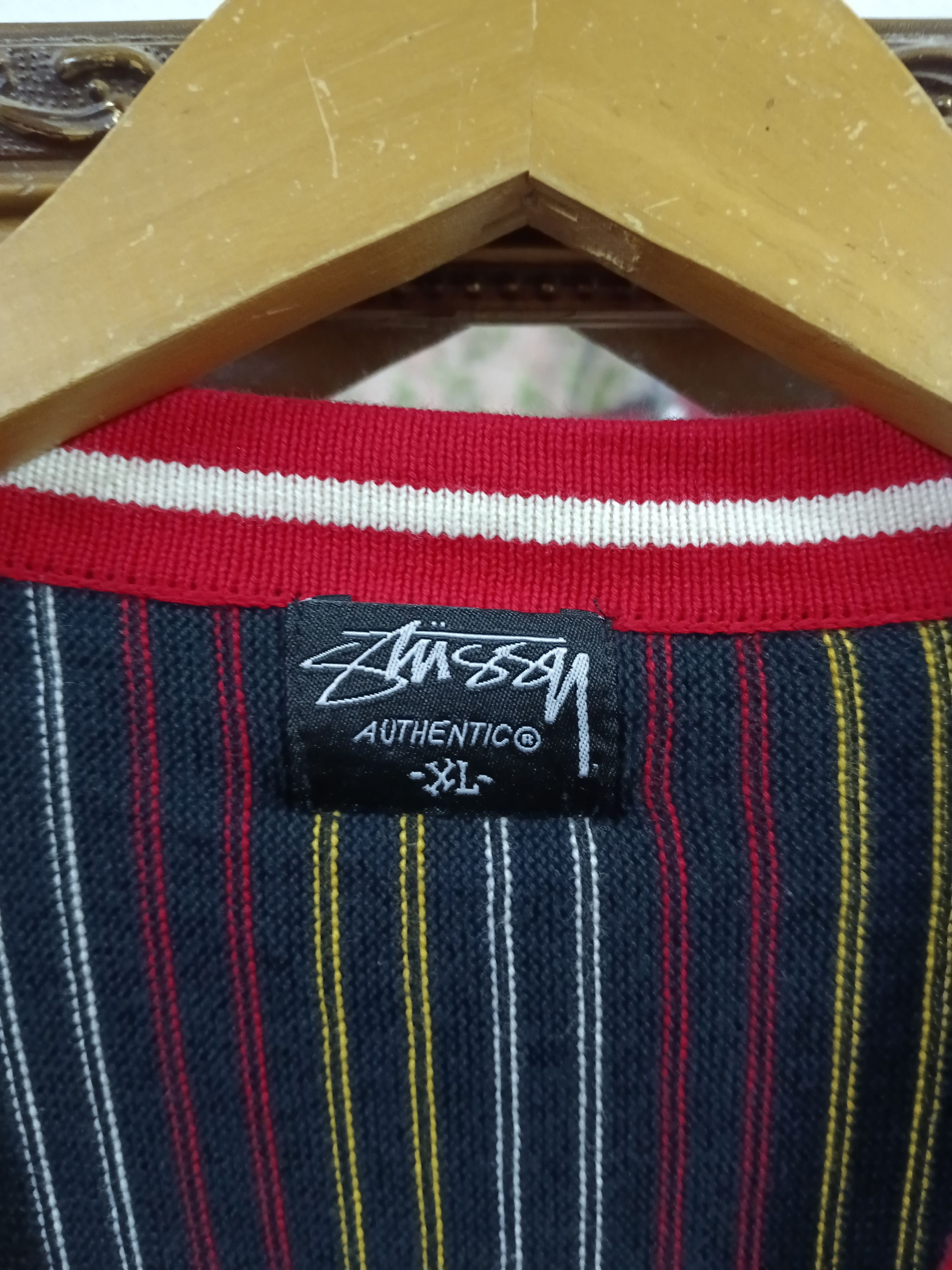 Stussy OG🔥GRAIL STUSSY CARDIGAN KNIT Size US L / EU 52-54 / 3 - 7 Thumbnail