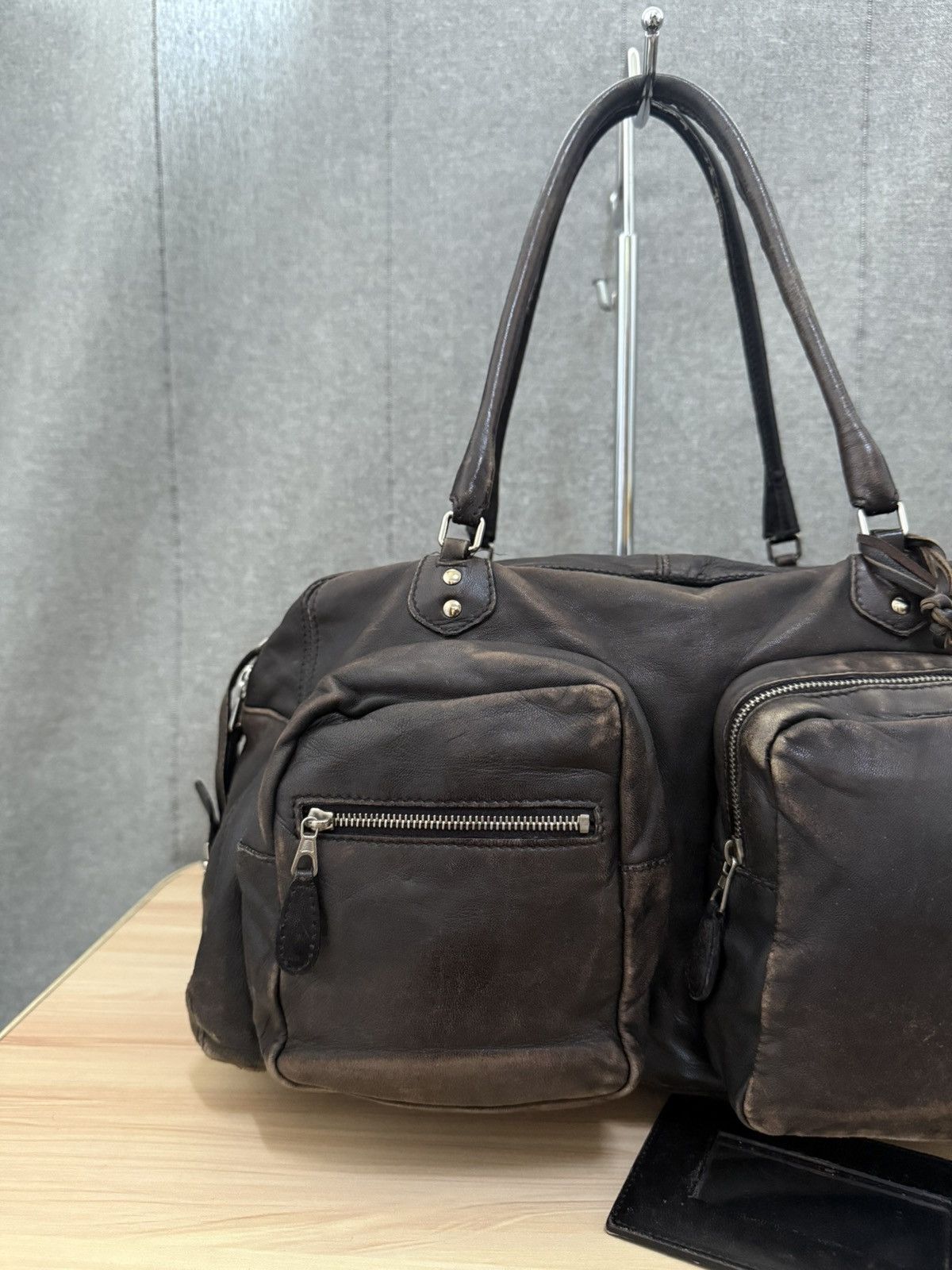 Balenciaga 2000s Balenciaga Patina Leather Cargo pocket Size ONE SIZE - 3 Thumbnail