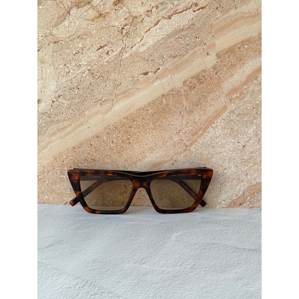 Saint Laurent Paris NEW Saint Laurent SL276 Mica Sunglasses in Havana Brown Size ONE SIZE - 7 Thumbnail