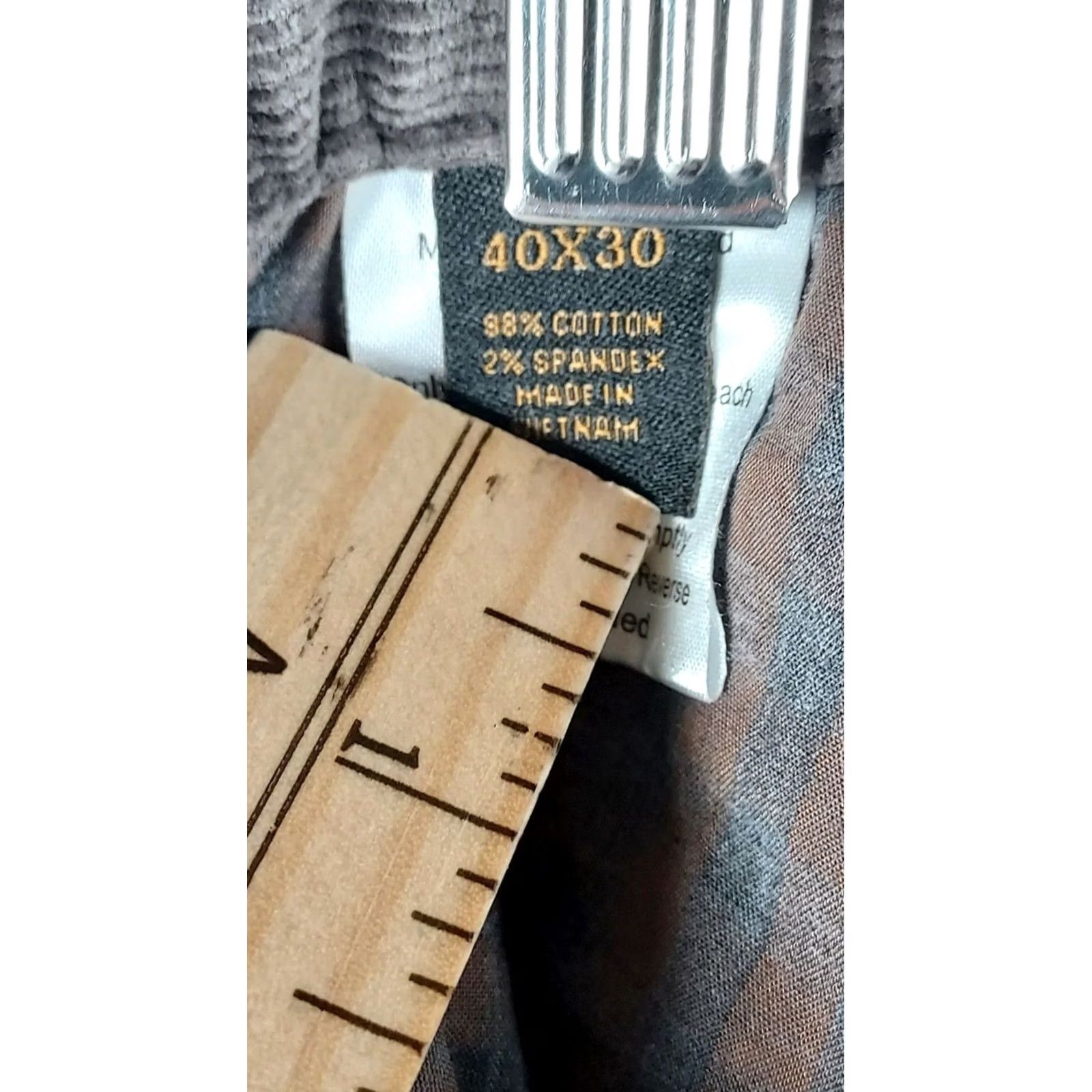 Jos. A. Bank VINTAGE? No. Jos. A. Bank Reserve Mens Gray Corduroy Dress Pants 40x30 Comfort Fit Casual Size US 40 / EU 56 - 6 Thumbnail