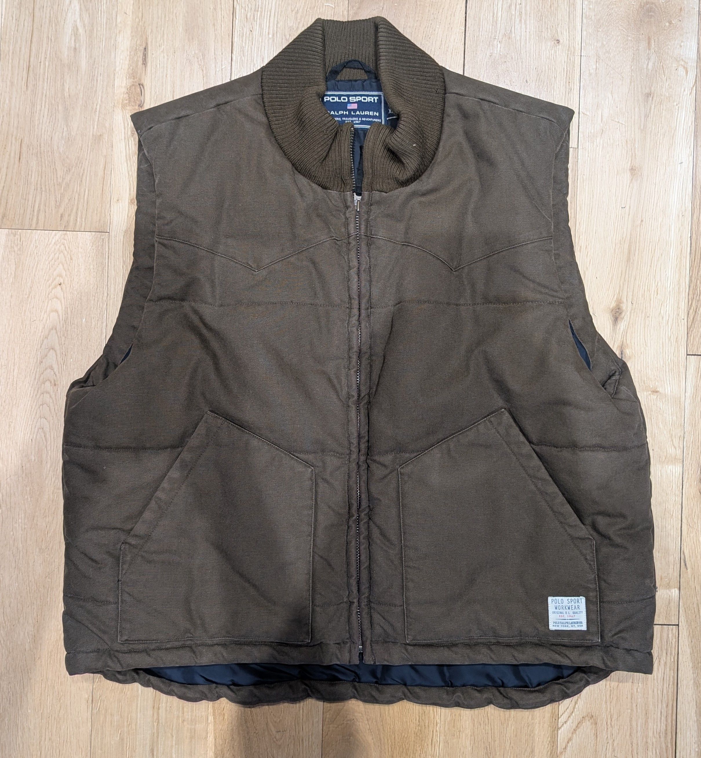 Polo Ralph Lauren Vintage Polo Sport Workwear Ralph Lauren Gilet Size XL Size US XL / EU 56 / 4 - 1 Thumbnail