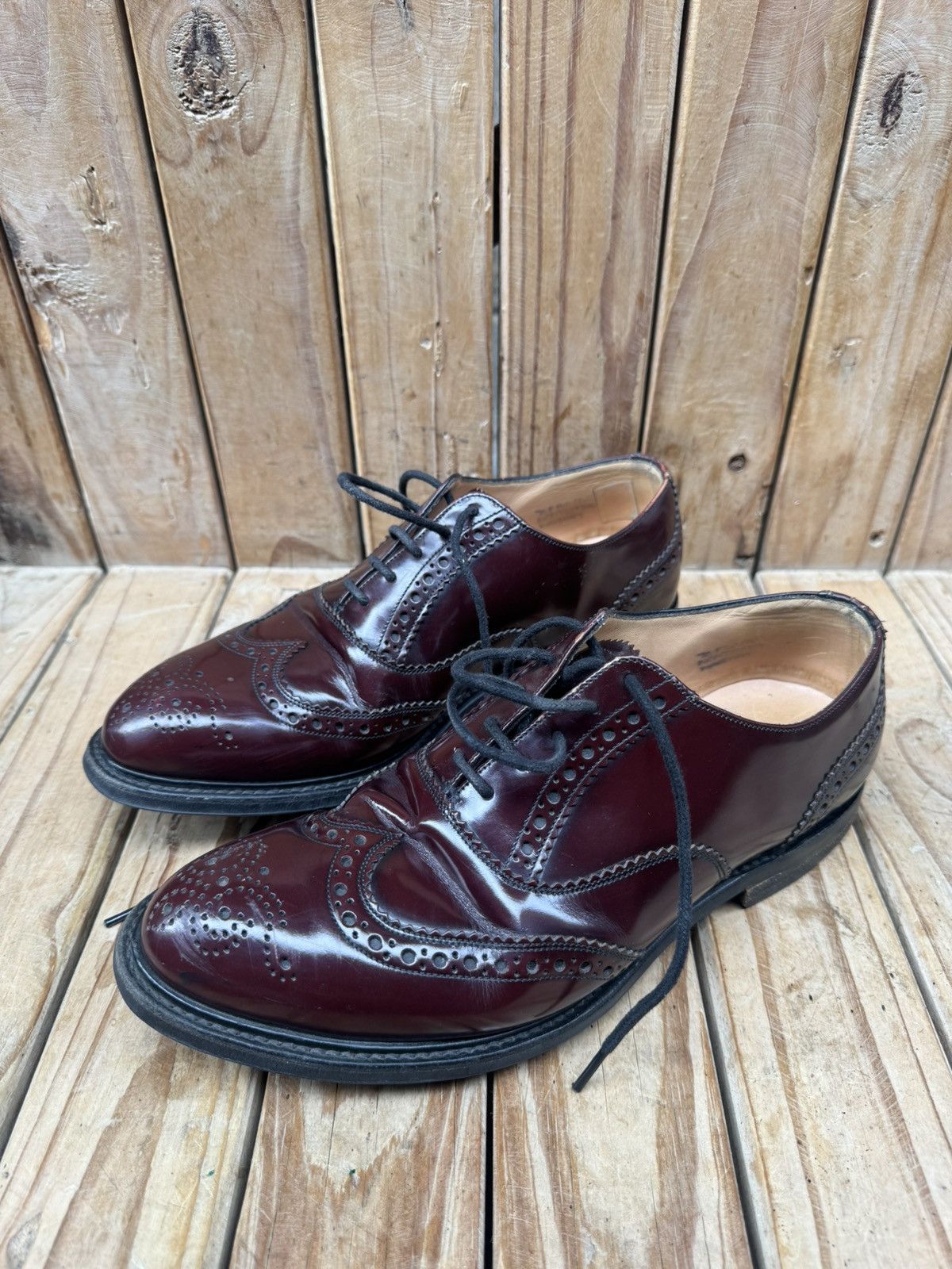 Church's Church’s ‘WAREHAM’ brown wingtip brogue Mens shoes US 8 F Size US 8 / EU 41 - 20 Thumbnail