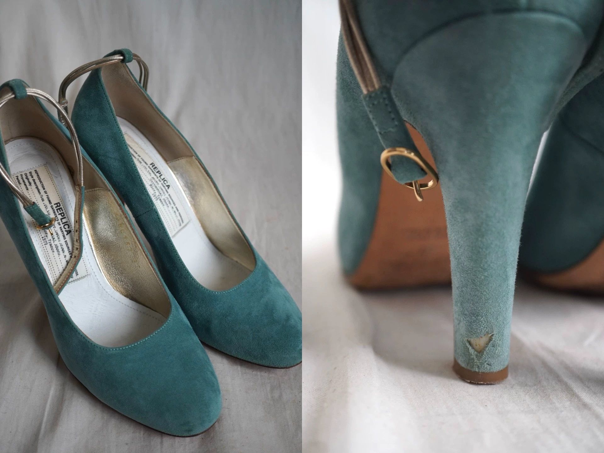 Other MMM 2000s Aqua Suede High Heel 37 Size US 6.5 / IT 36.5 - 9 Thumbnail