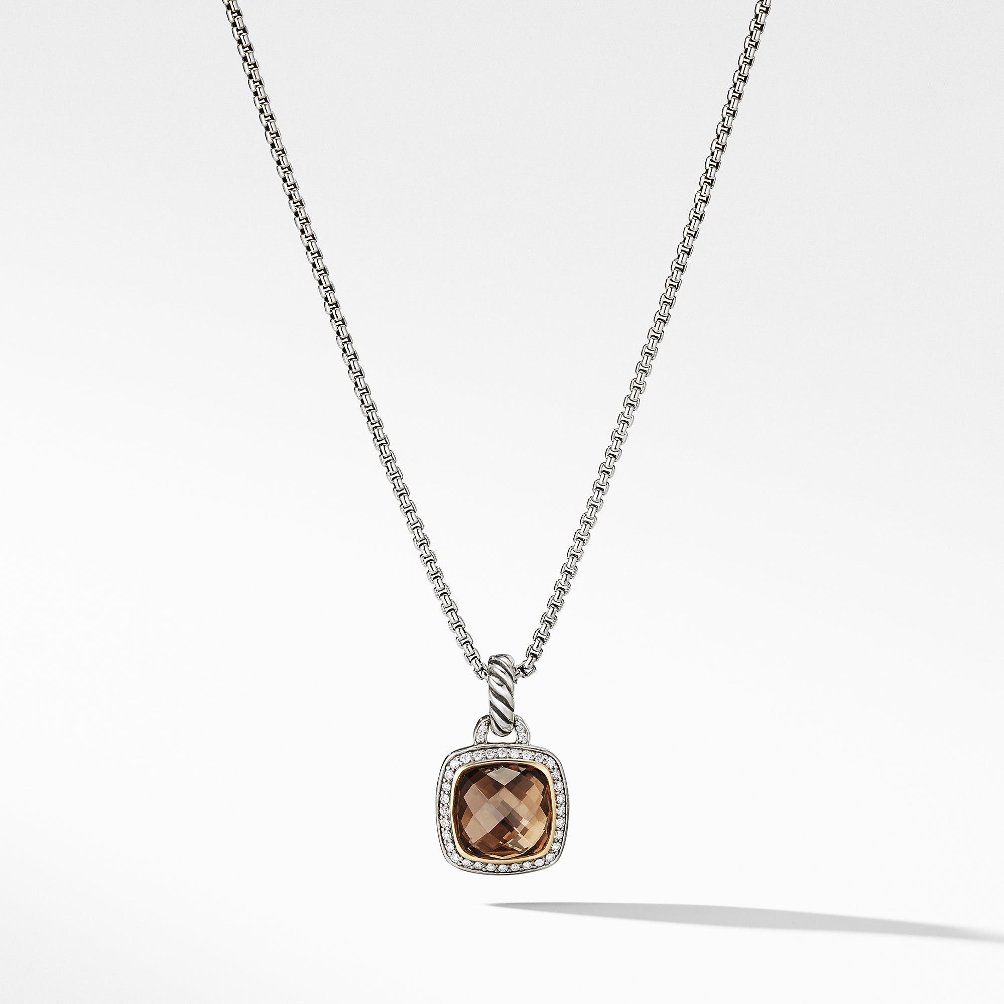 David Yurman o1w1db10325 Size:OS/ Pendant with Smoky Quartz in Silver Size ONE SIZE - 1 Thumbnail
