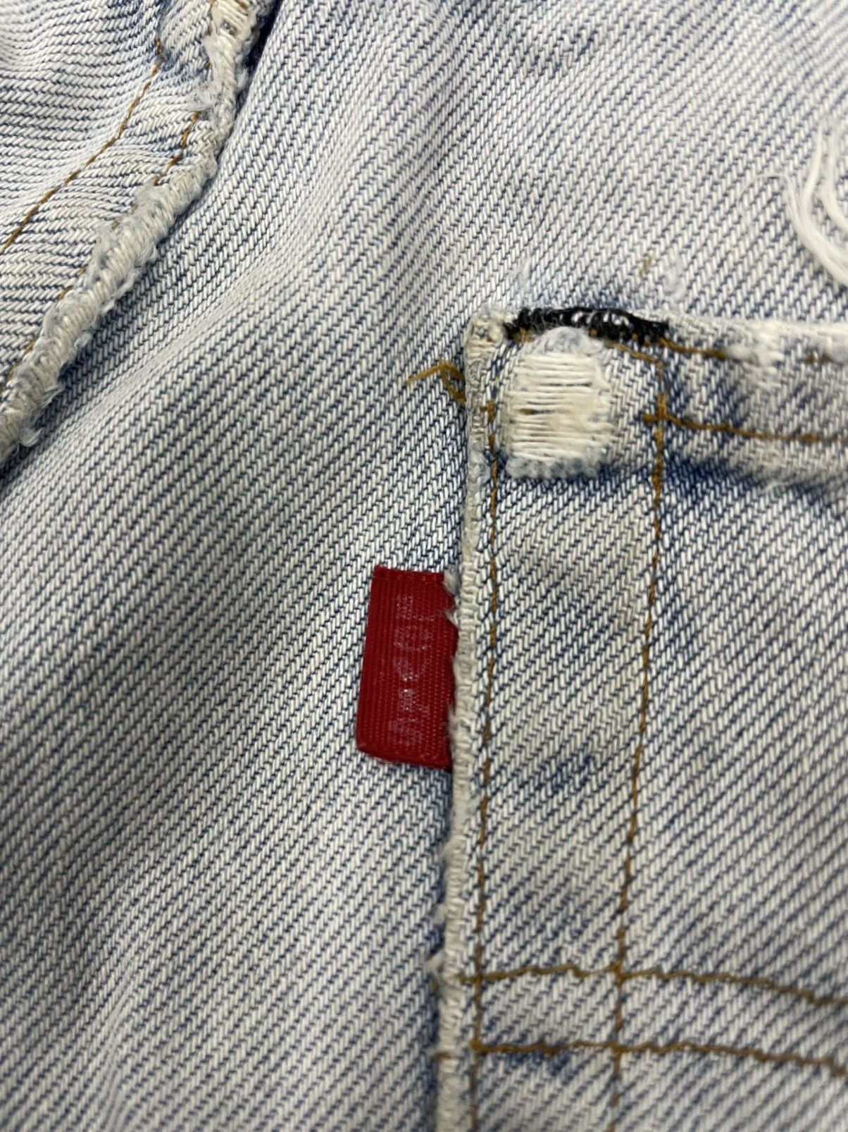 Levi's Vintage Levis 501 Denim Selfedge Pants Button No 524 Size US 28 / EU 44 - 13 Thumbnail