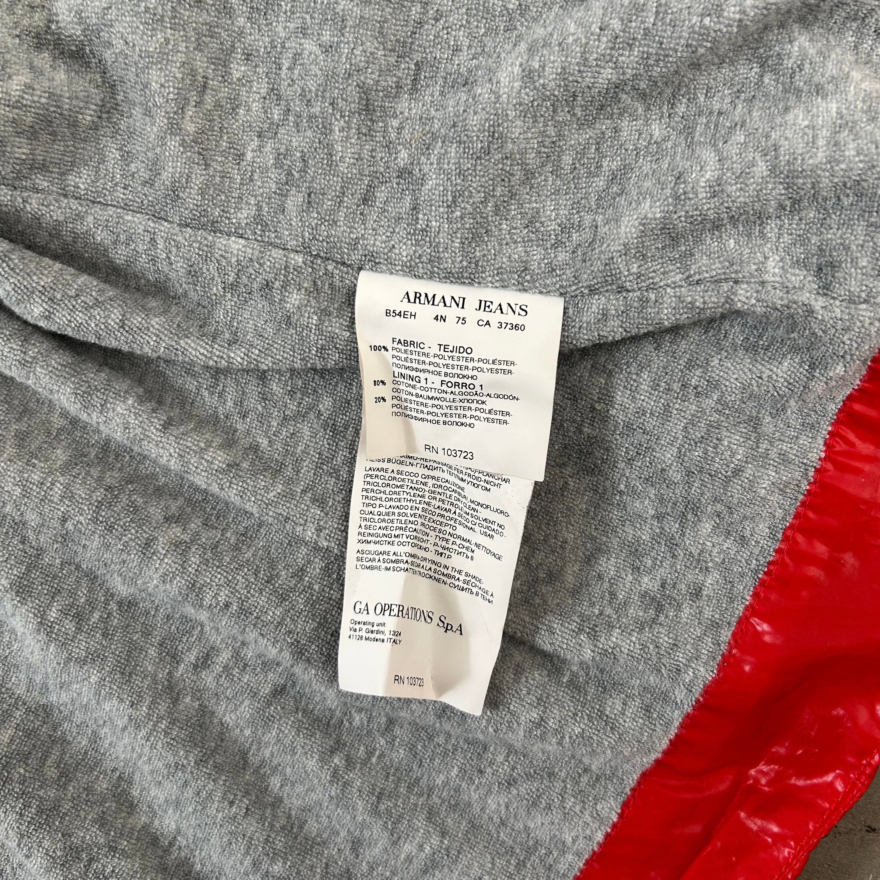 Armani Armani Red Nylon Jacket Size US S / EU 44-46 / 1 - 7 Thumbnail
