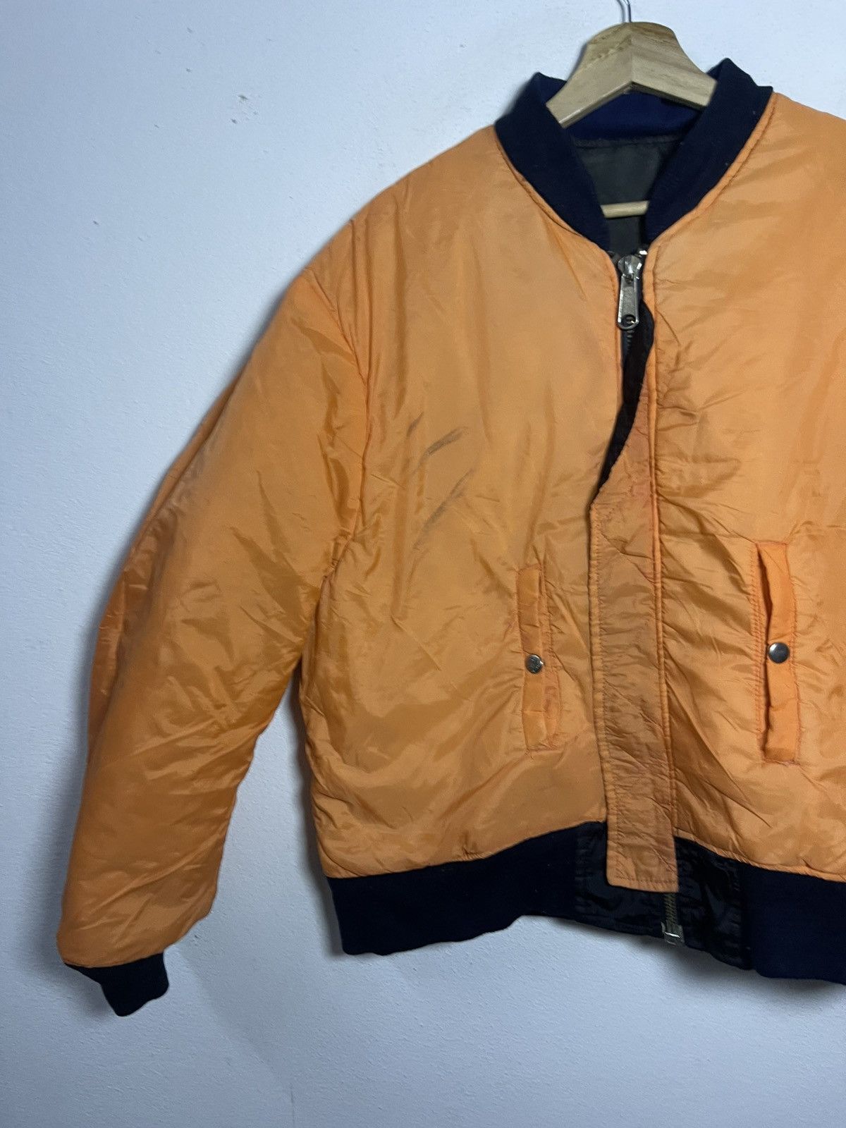Vintage Vintage MA-1 flight Riversible Bomber Jacket Size US L / EU 52-54 / 3 - 9 Thumbnail