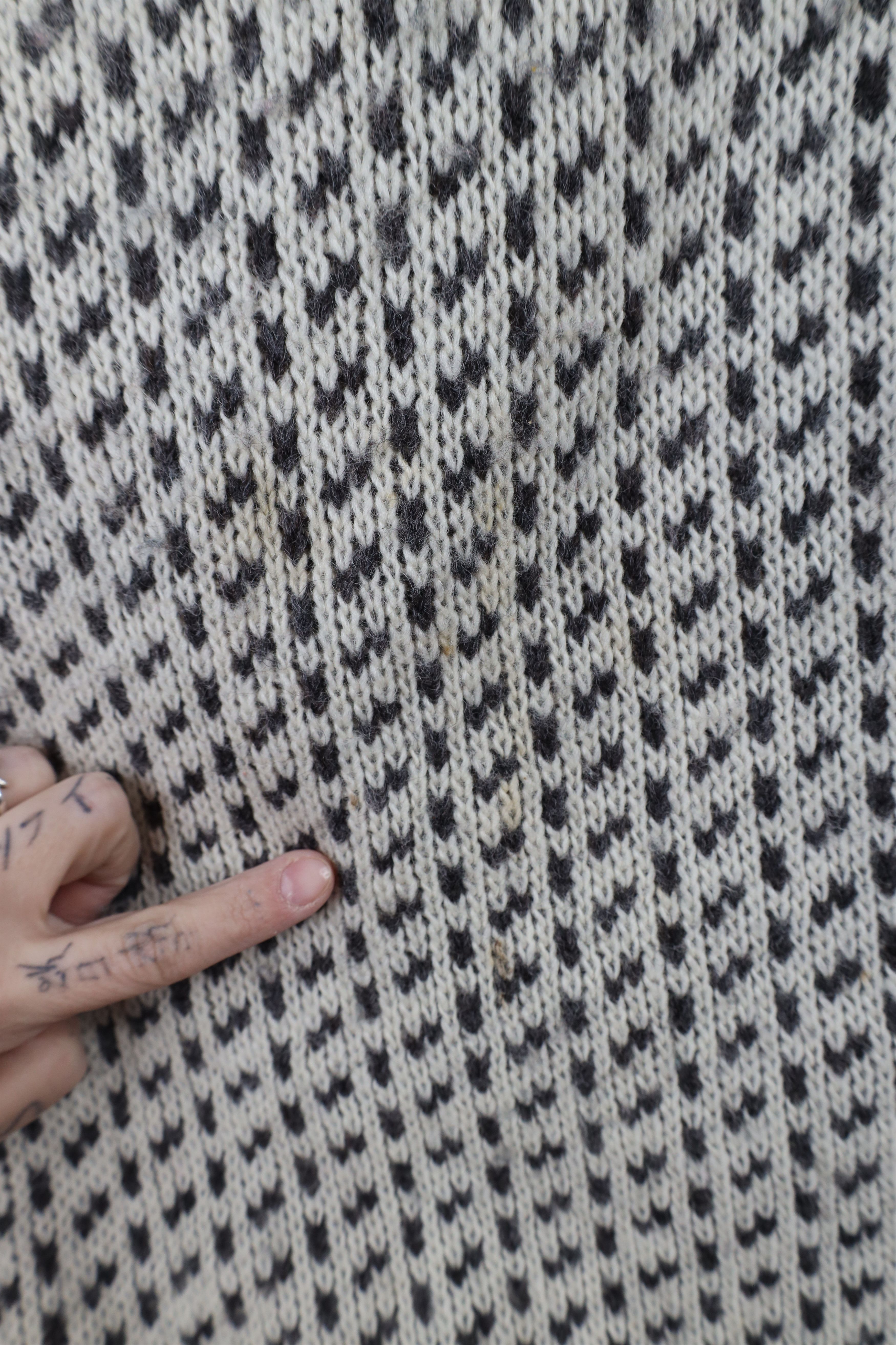 Vintage Vintage 70s Streetwear Wool Blend Knit Geometric Sweater Size US XXL / EU 58 / 5 - 5 Thumbnail