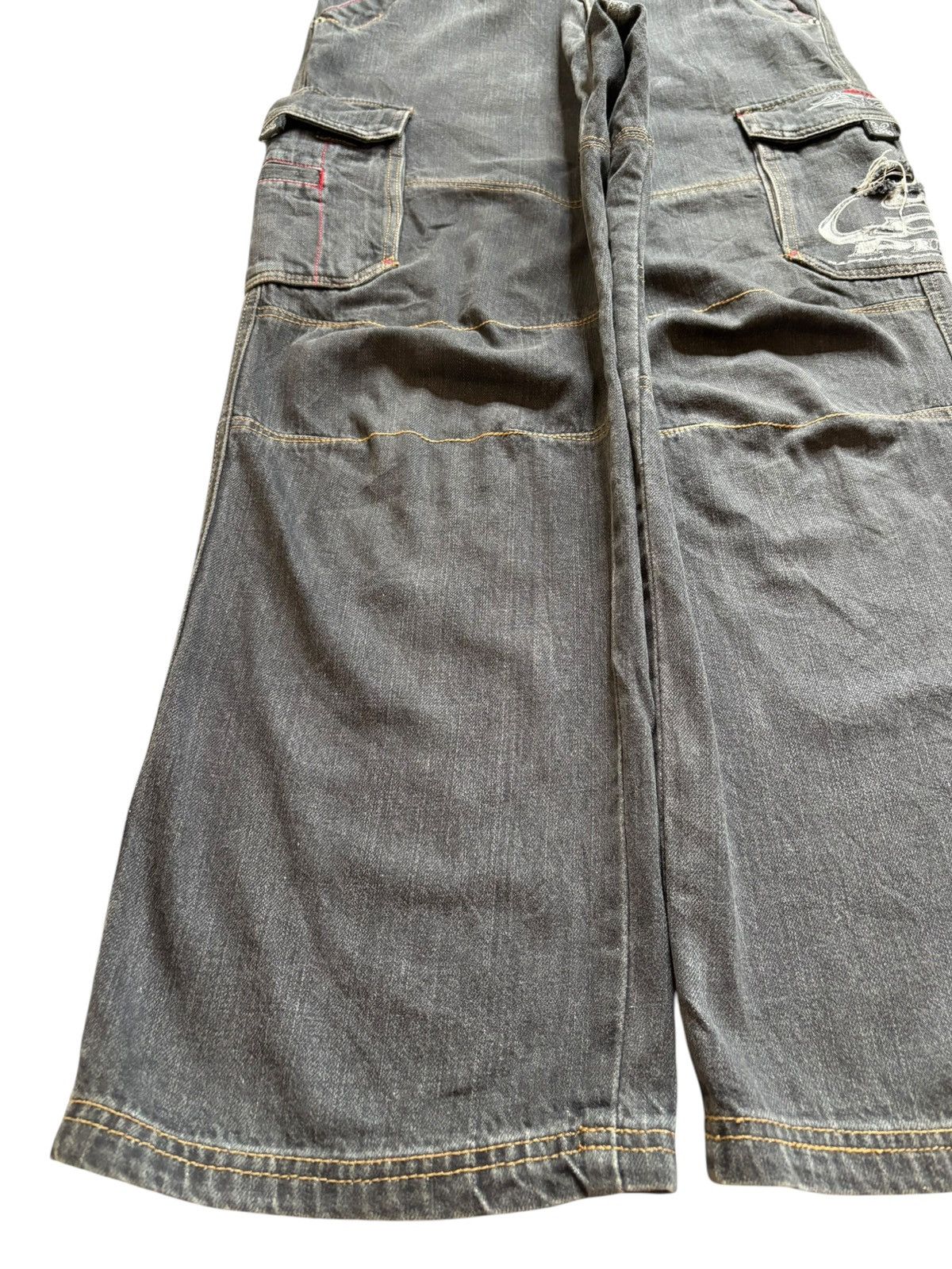 Japanese Brand Vintage Piko Distressed Baggy Cargo Jeans Size US 31 - 6 Thumbnail