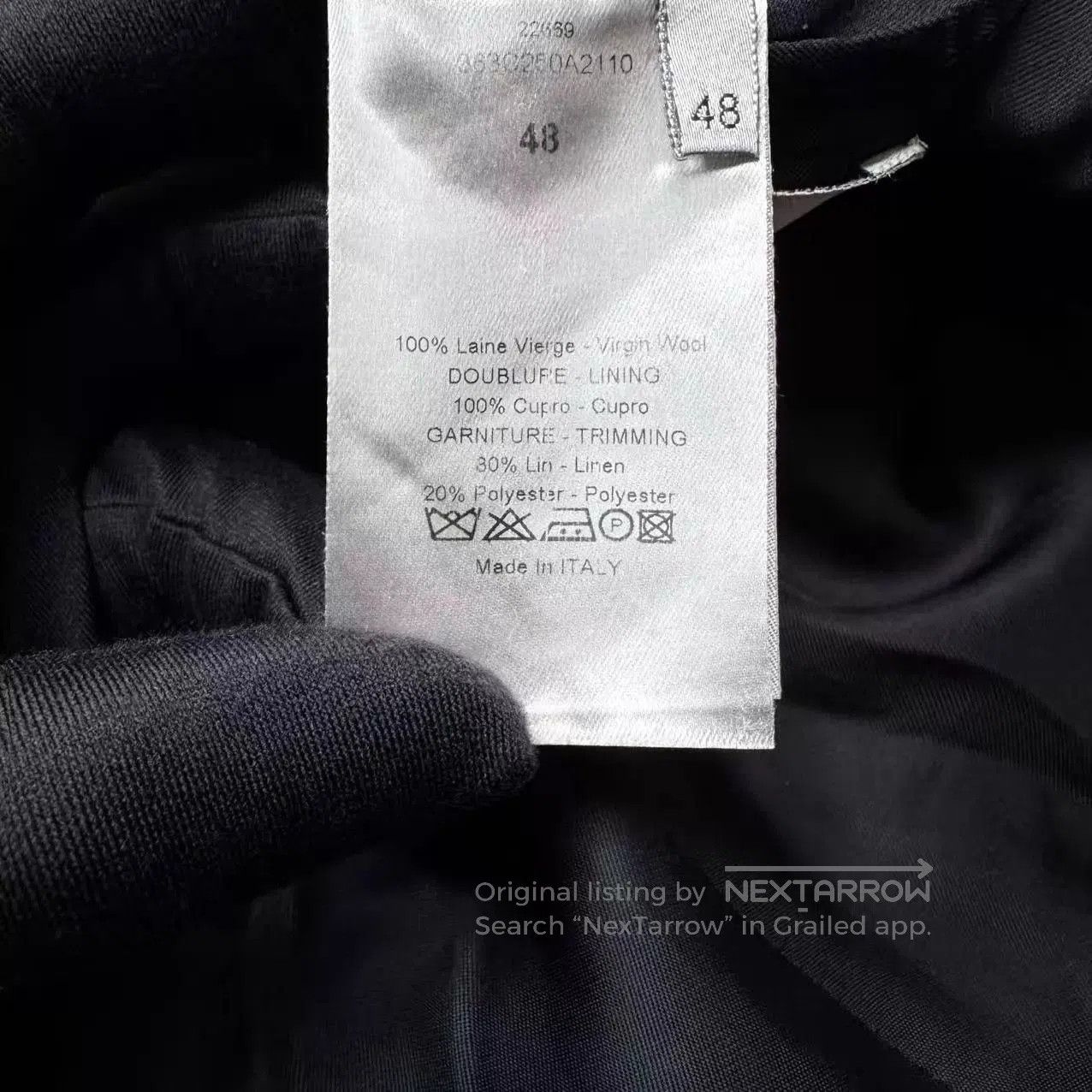 Dior Black Single-Breasted Blazer with Front Pockets. Size US M / EU 48-50 / 2 - 5 Thumbnail