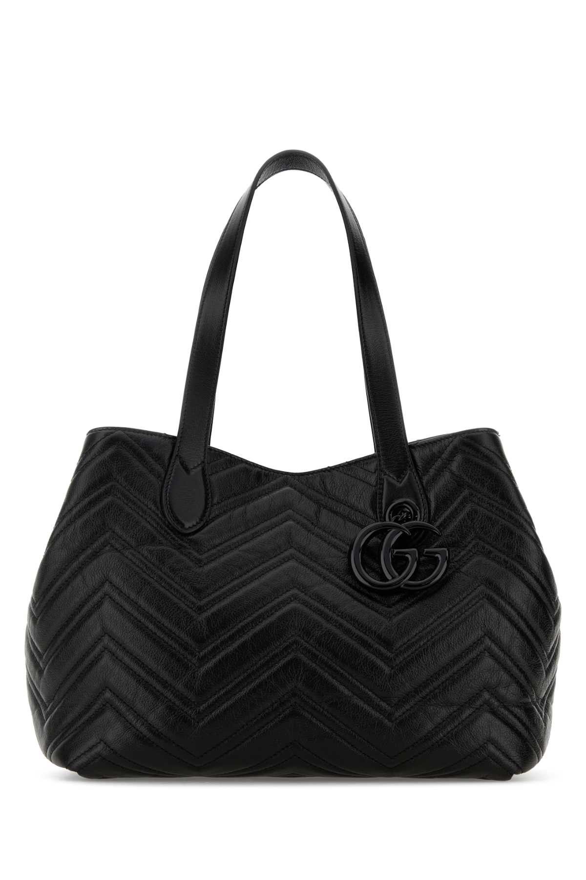 Gucci Black Leather Shopping Bag Size ONE SIZE - 1 Thumbnail