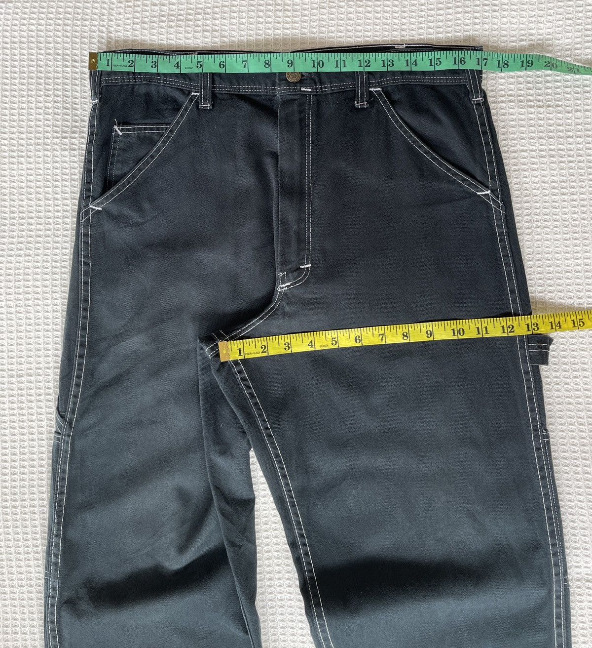 Needles Vintage💢Needles💢Carpenter Worker Black Jeans Crafted USA Size US 34 / EU 50 - 8 Thumbnail