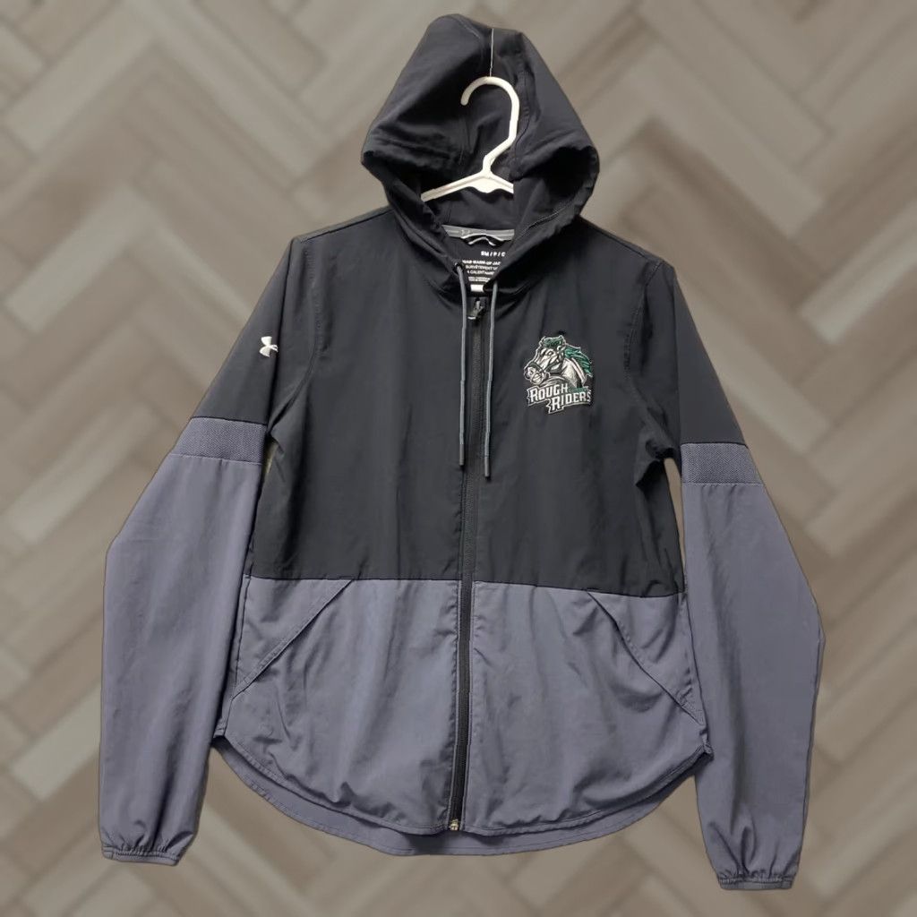 Under Armour Under Armour Men's Jacket S Black Gray Squad Hooded Zip Long Sleeve Windbreaker Warm Up Long Sleeve Jacket Black Gray Under Armour Squad Hooded Zip S Size US S / EU 44-46 / 1 - 1 Thumbnail