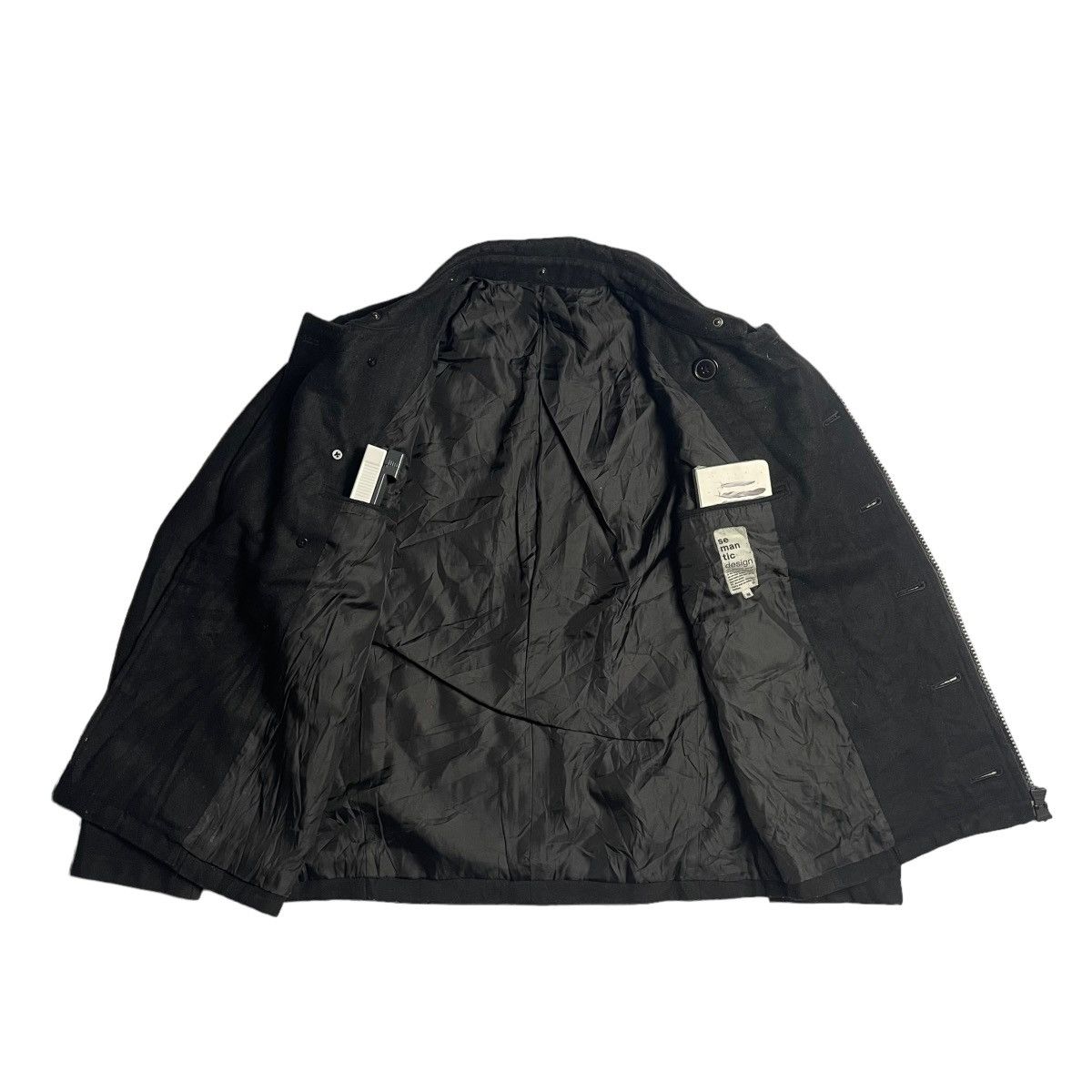 semanticdesign 🇯🇵 VINTAGE SEMANTIC DESIGN WOOL PUNK GOTHIC JACKET Size US M / EU 48-50 / 2 - 8 Thumbnail