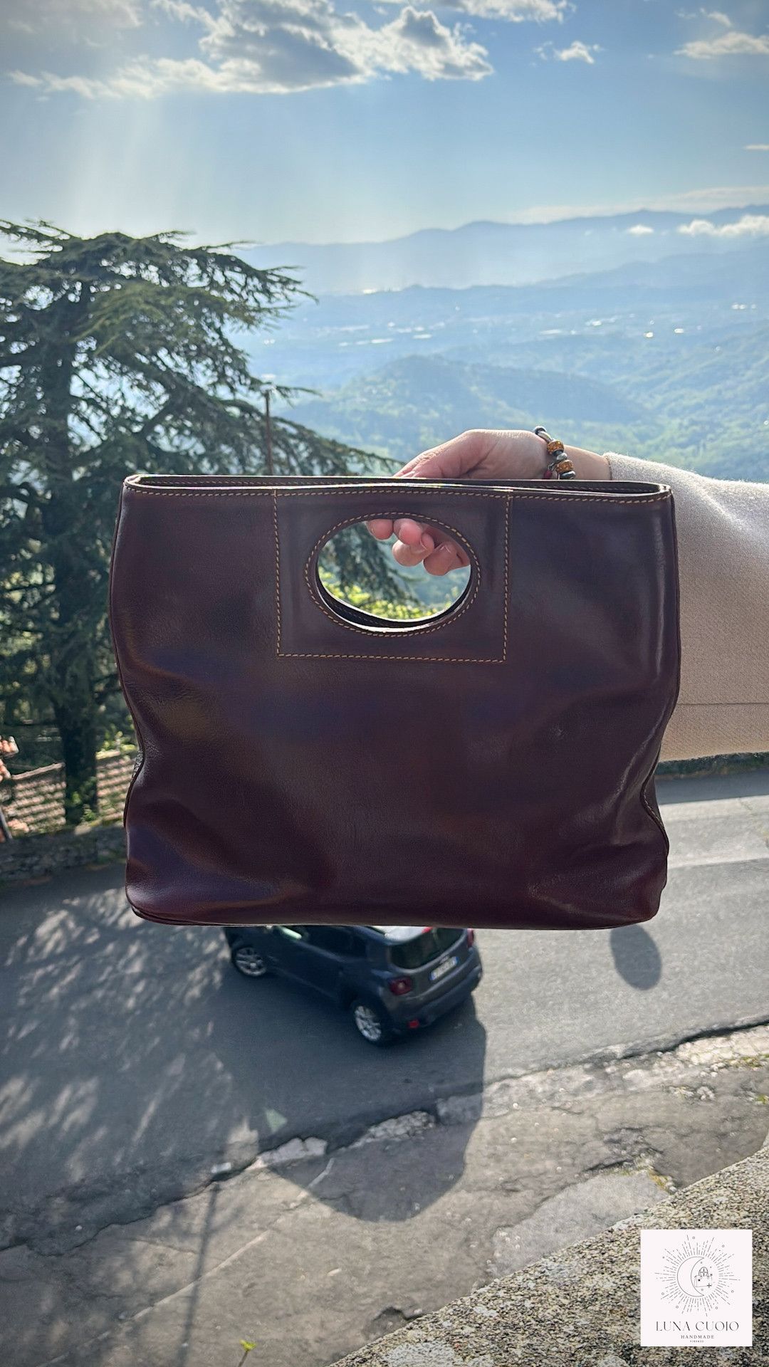 Vera Pelle Italian Handmade Leather Bag for Women Size ONE SIZE - 6 Thumbnail