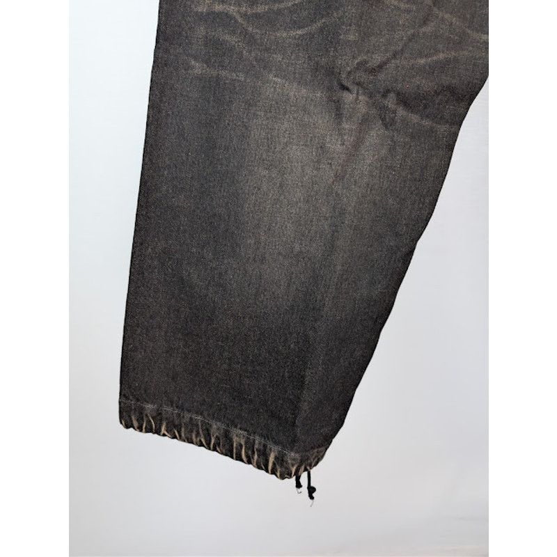 Maison MIHARA YASUHIRO o1rshd1 Amateur Sewn Wide Denim Jeans in Black Size US 32 / EU 48 - 17 Thumbnail