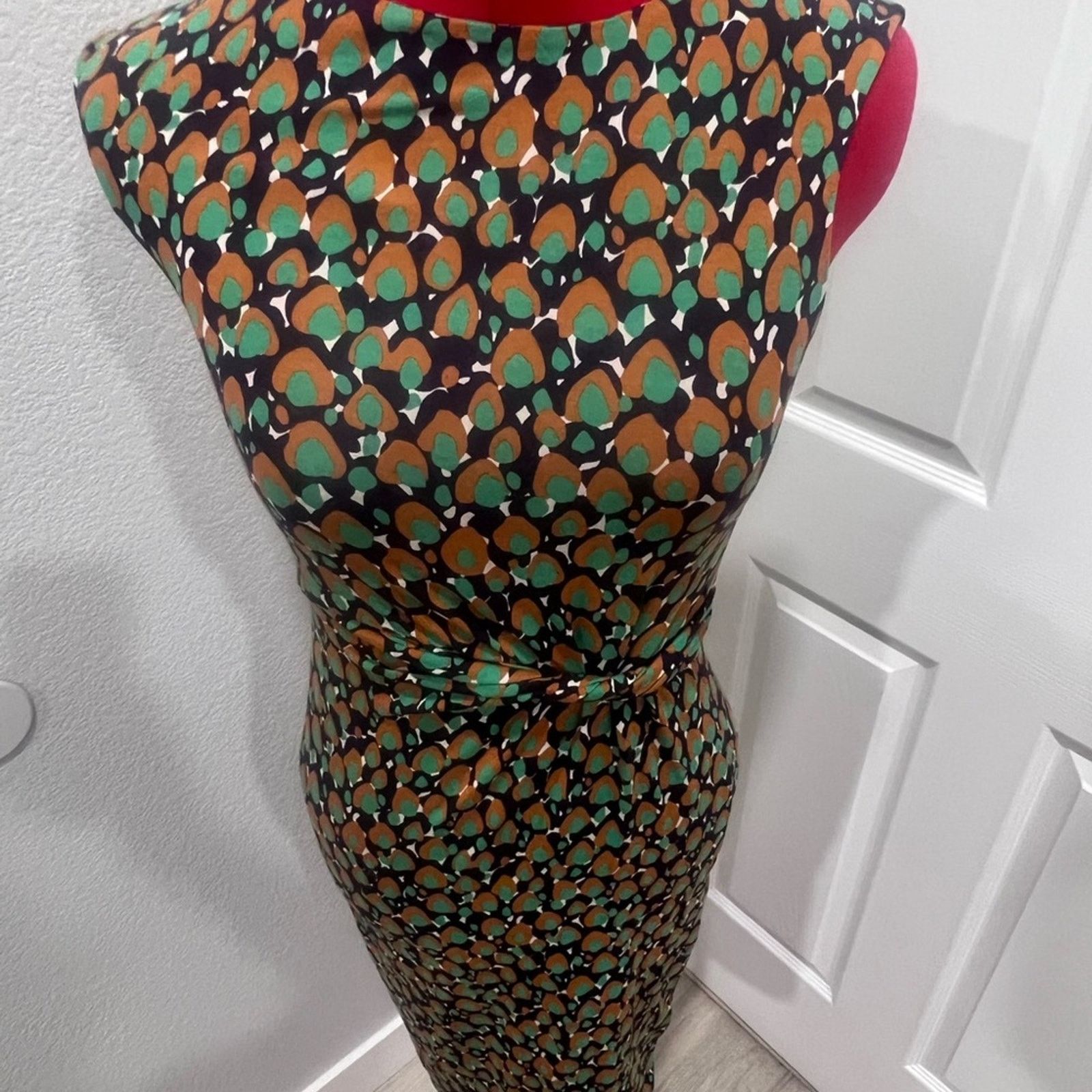 Boden Elegant Boden Multicolor Patterned Dress 2R Size XS / US 0-2 / IT 36-38 - 1 Thumbnail