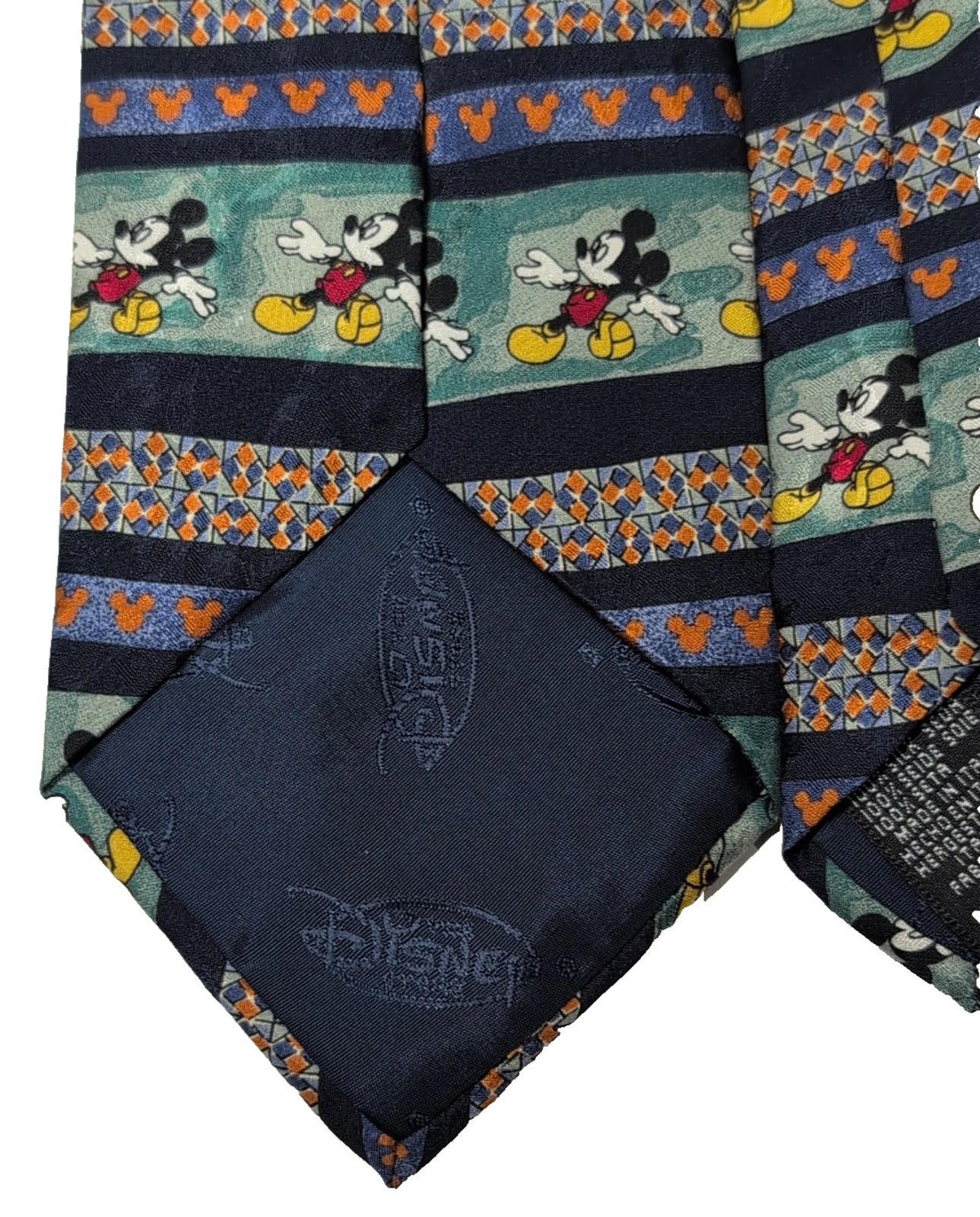 Disney Disney Store Mickey Mouse Silk Tie Stripe Pattern Vintage Size ONE SIZE - 5 Thumbnail