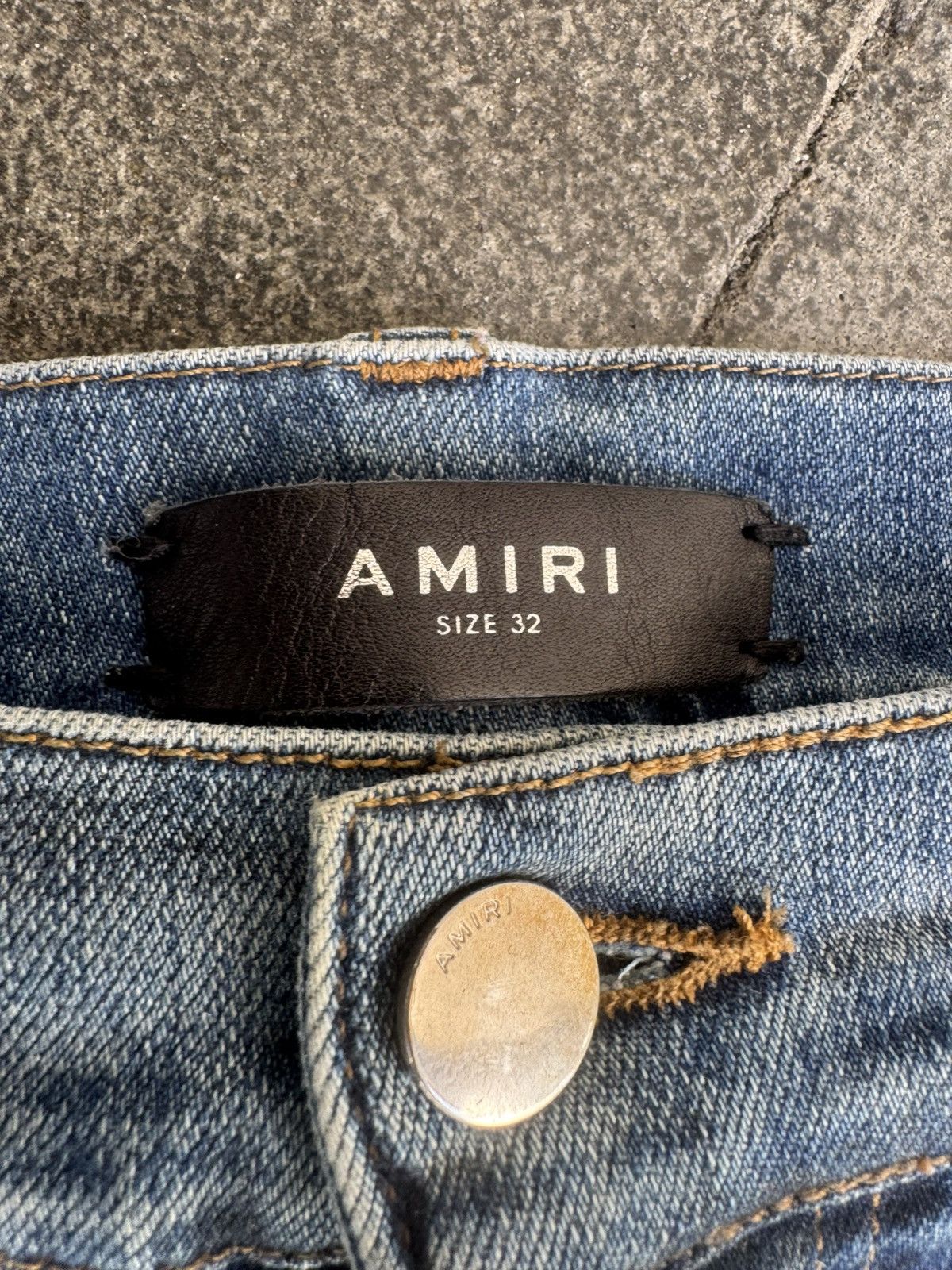 Amiri AMIRI MX1 Cotton Patch Jeans Blue Size US 32 / EU 48 - 3 Thumbnail