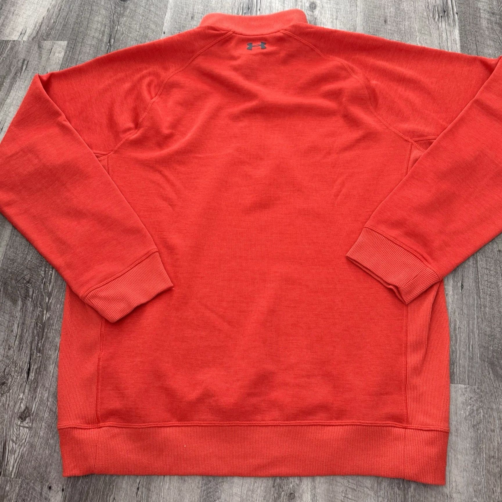 Under Armour Under Armour STORM Fleece Mens XL Loose 1/4 Zip Pullover Orange Top Activewear Long Sleeve Casual Sports Athleisure Mens XL Orange Size US XL / EU 56 / 4 - 5 Thumbnail