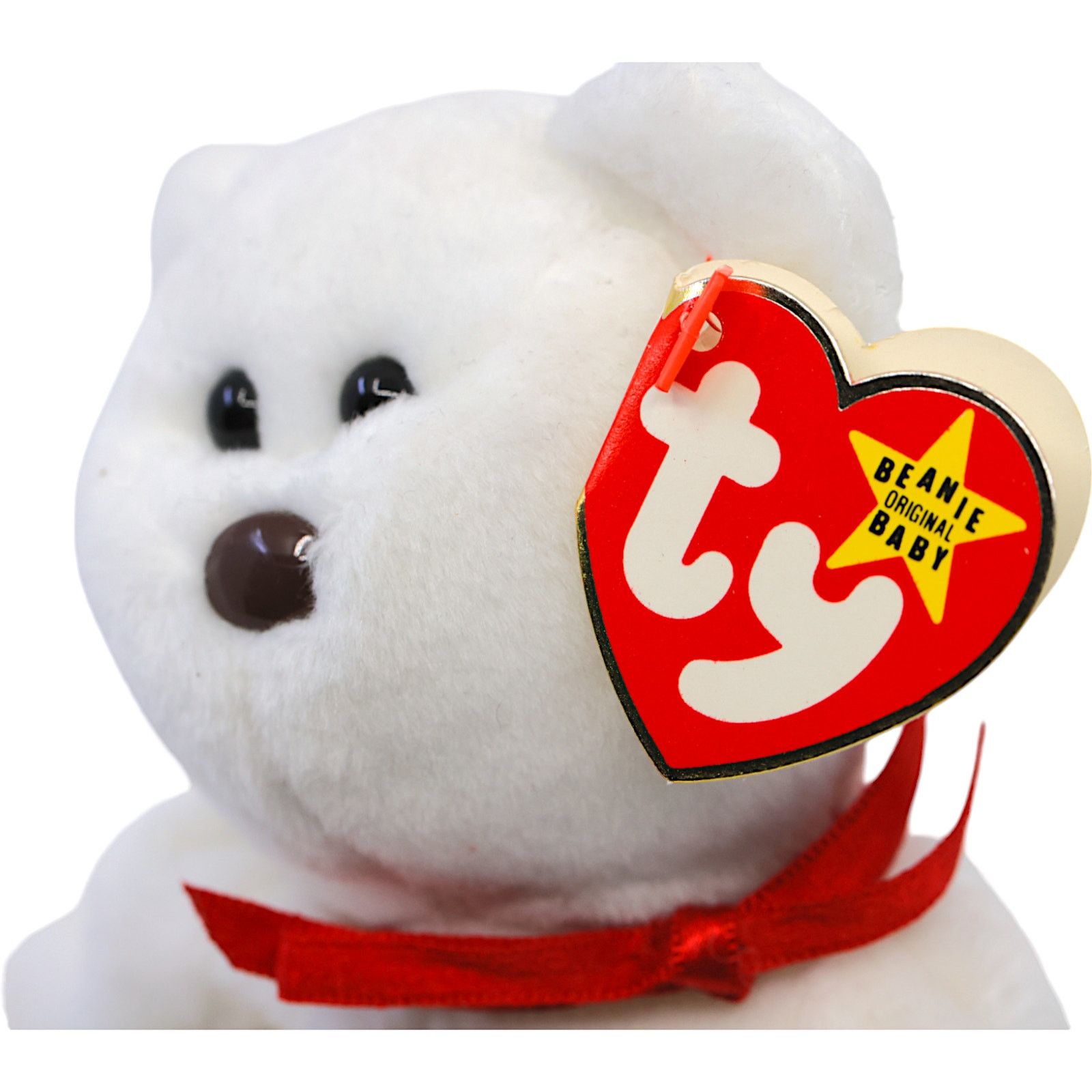 Vintage Ty Beanie Baby 1994 - Valentino the Bear Size ONE SIZE - 4 Thumbnail