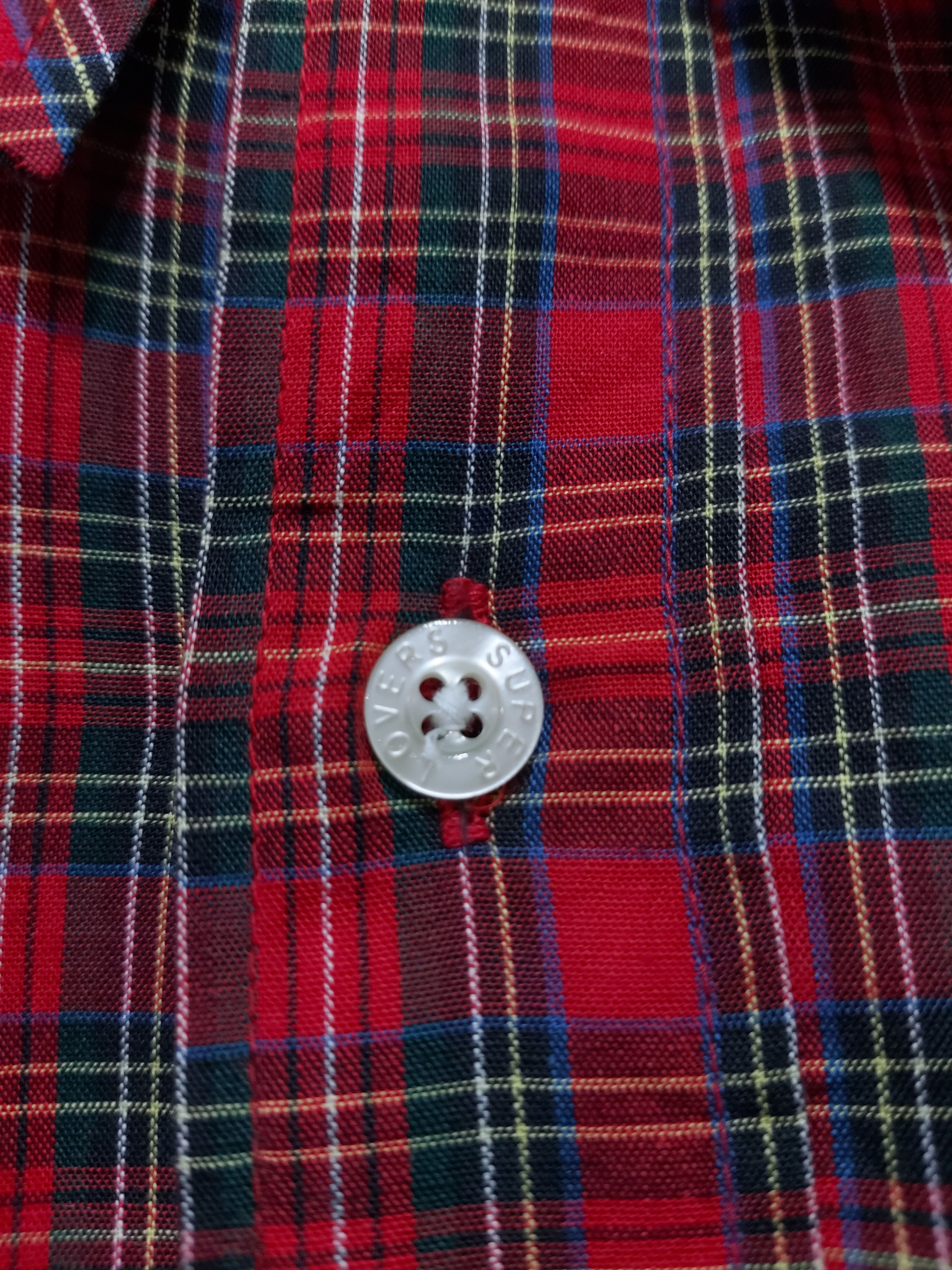Japanese Brand SUPERLOVERS SKULL LOGO BUTTON UPS TARTAN Size M / US 6-8 / IT 42-44 - 3 Thumbnail